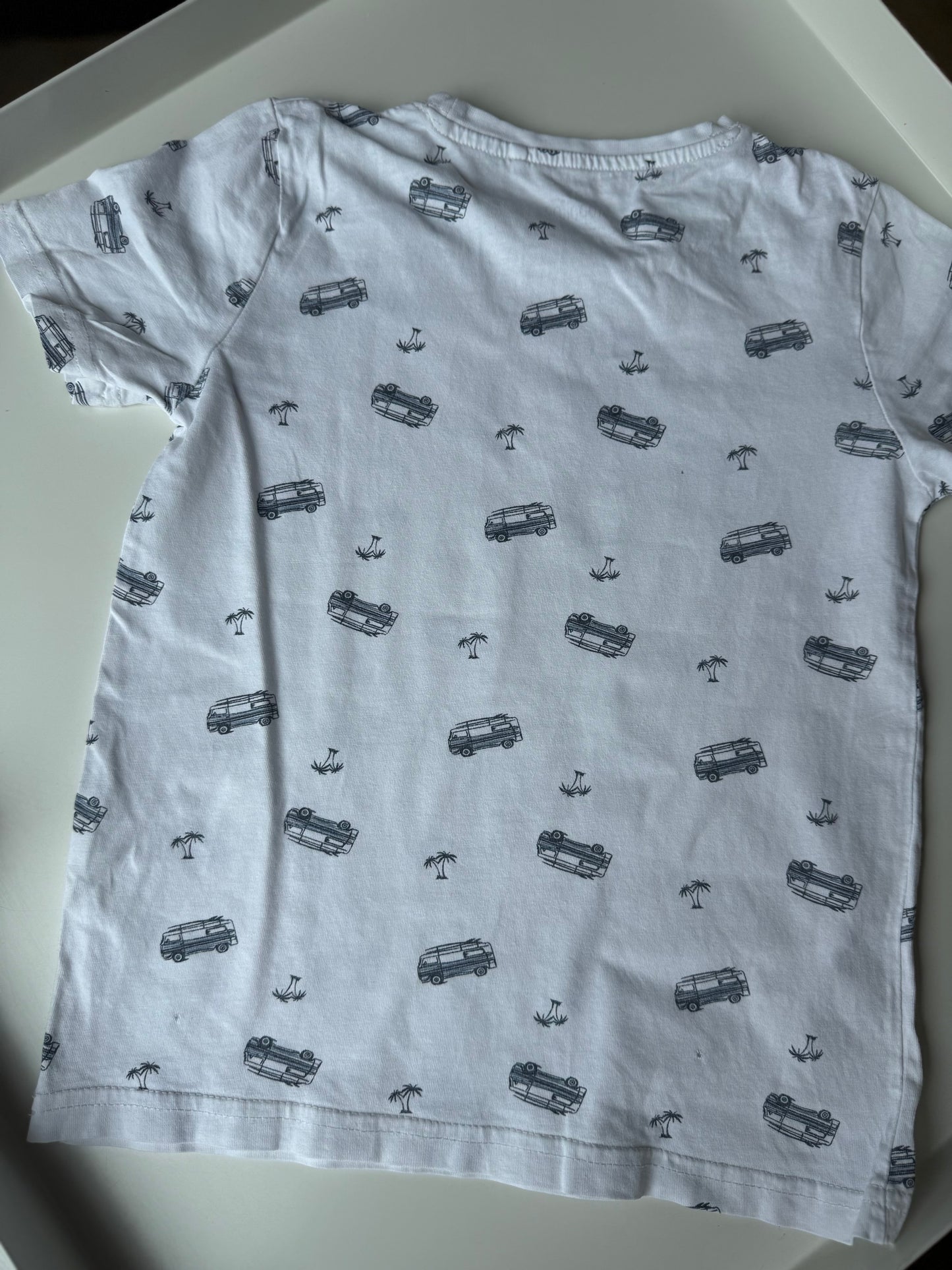 TOPOLINO T-Shirt Bullis weiß blau 122