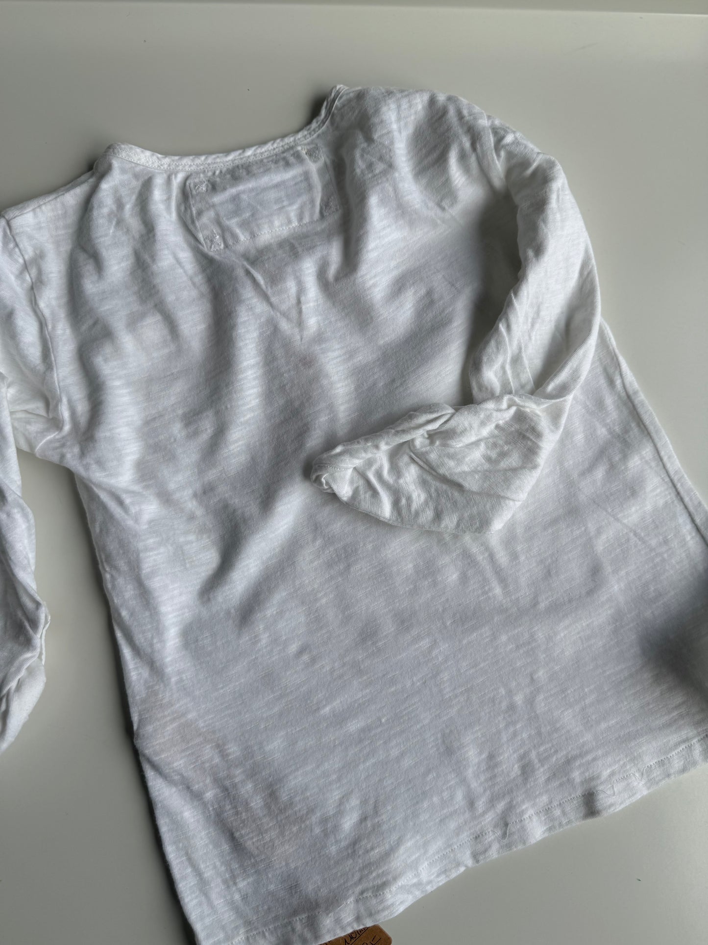 MASSIMO DUTTI Langarmshirt weiß 110/116