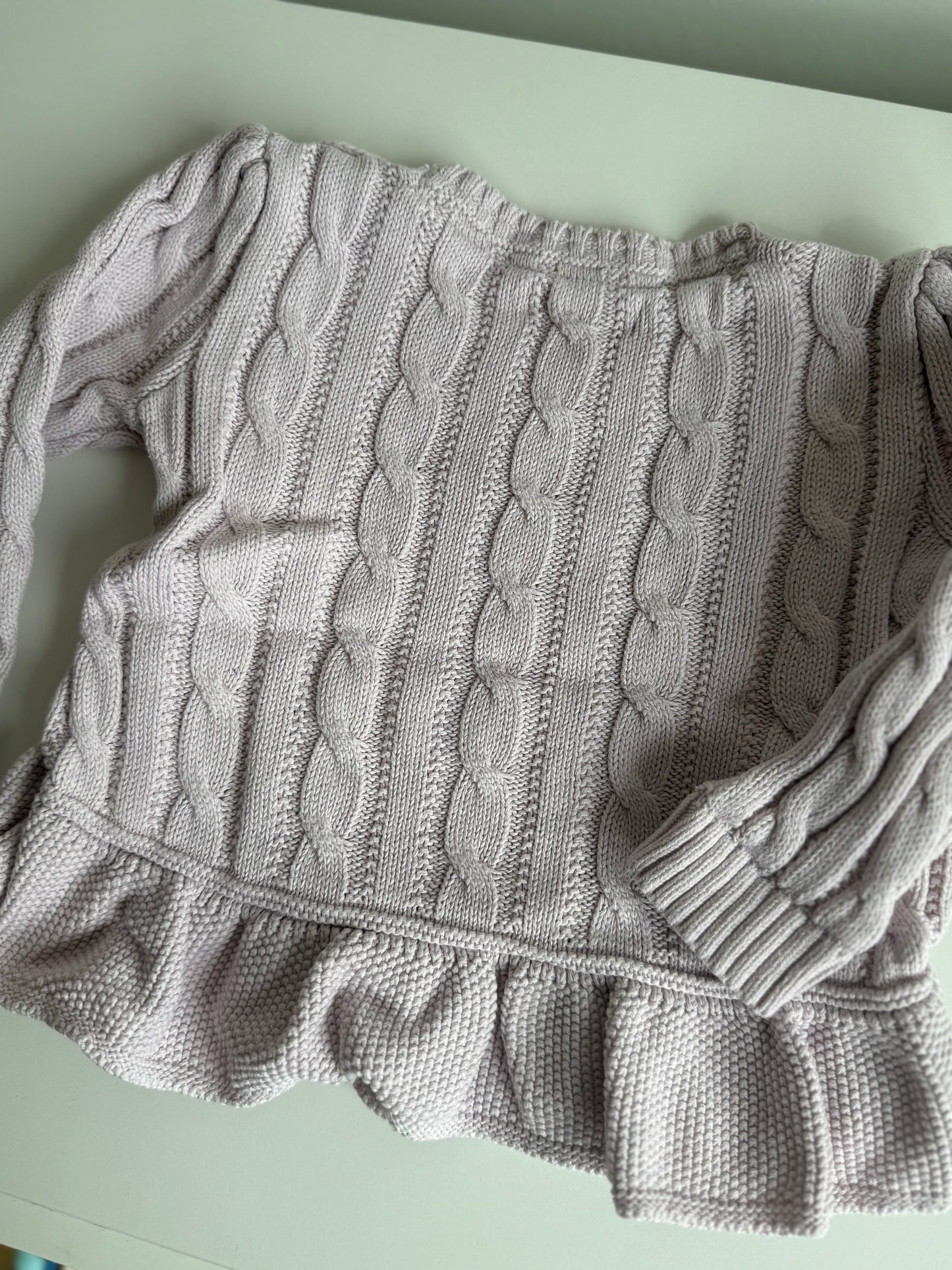 RALPH LAUREN Zopf Pullover Strick rosa 80
