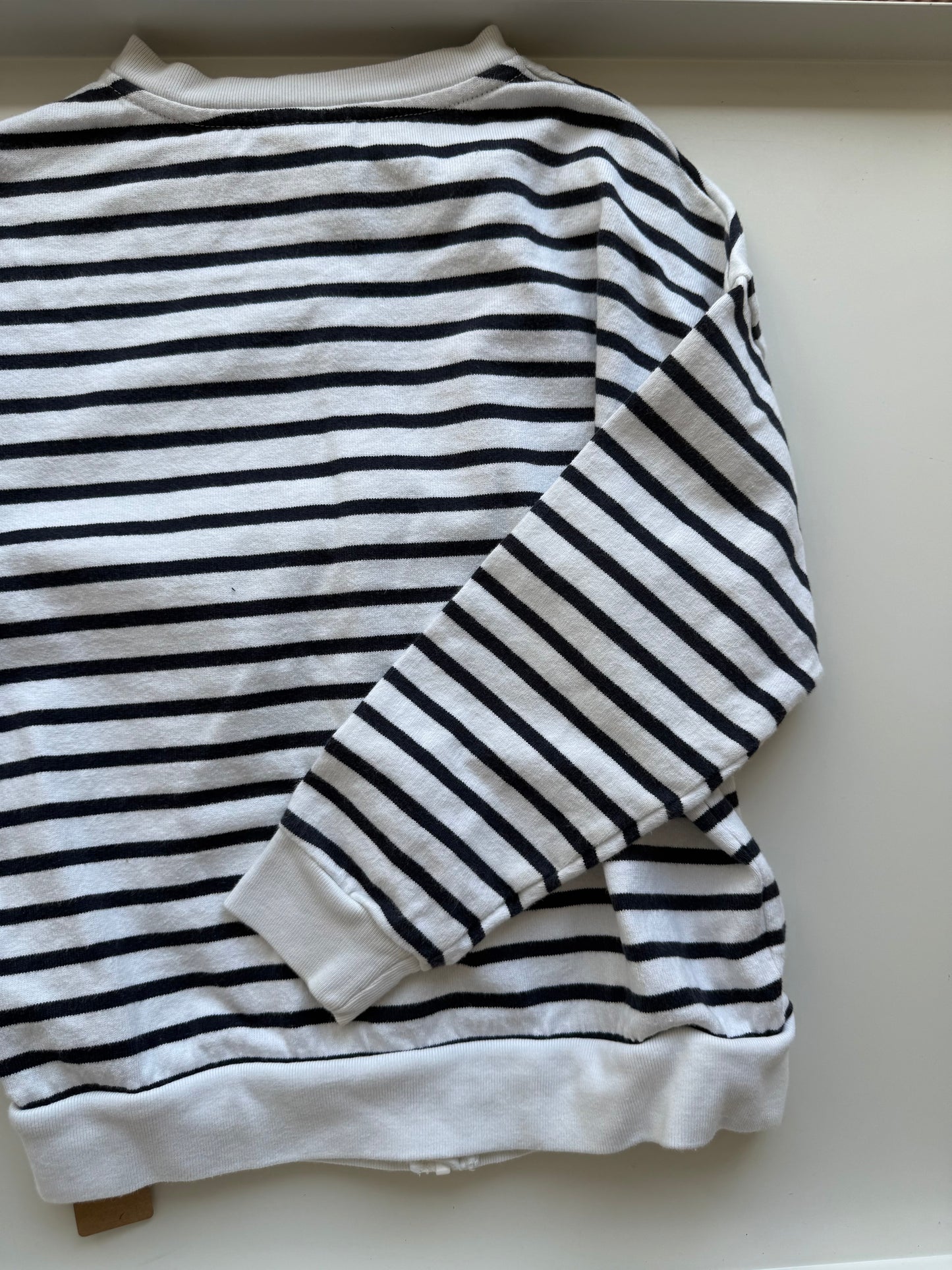 PETIT BATEAU Strickjacke blau weiß 140