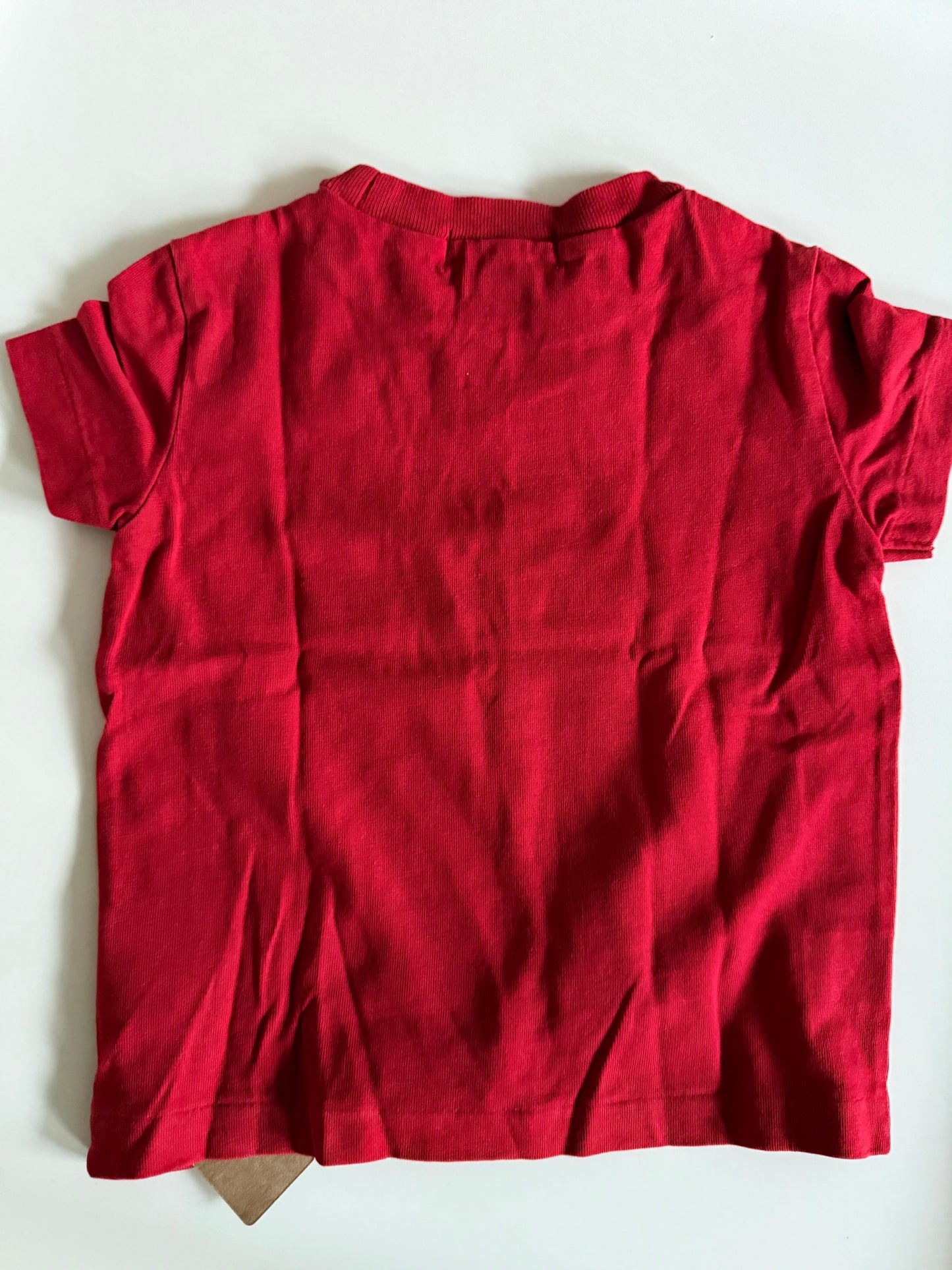 RALPH LAUREN T-Shirt rot weiß 80