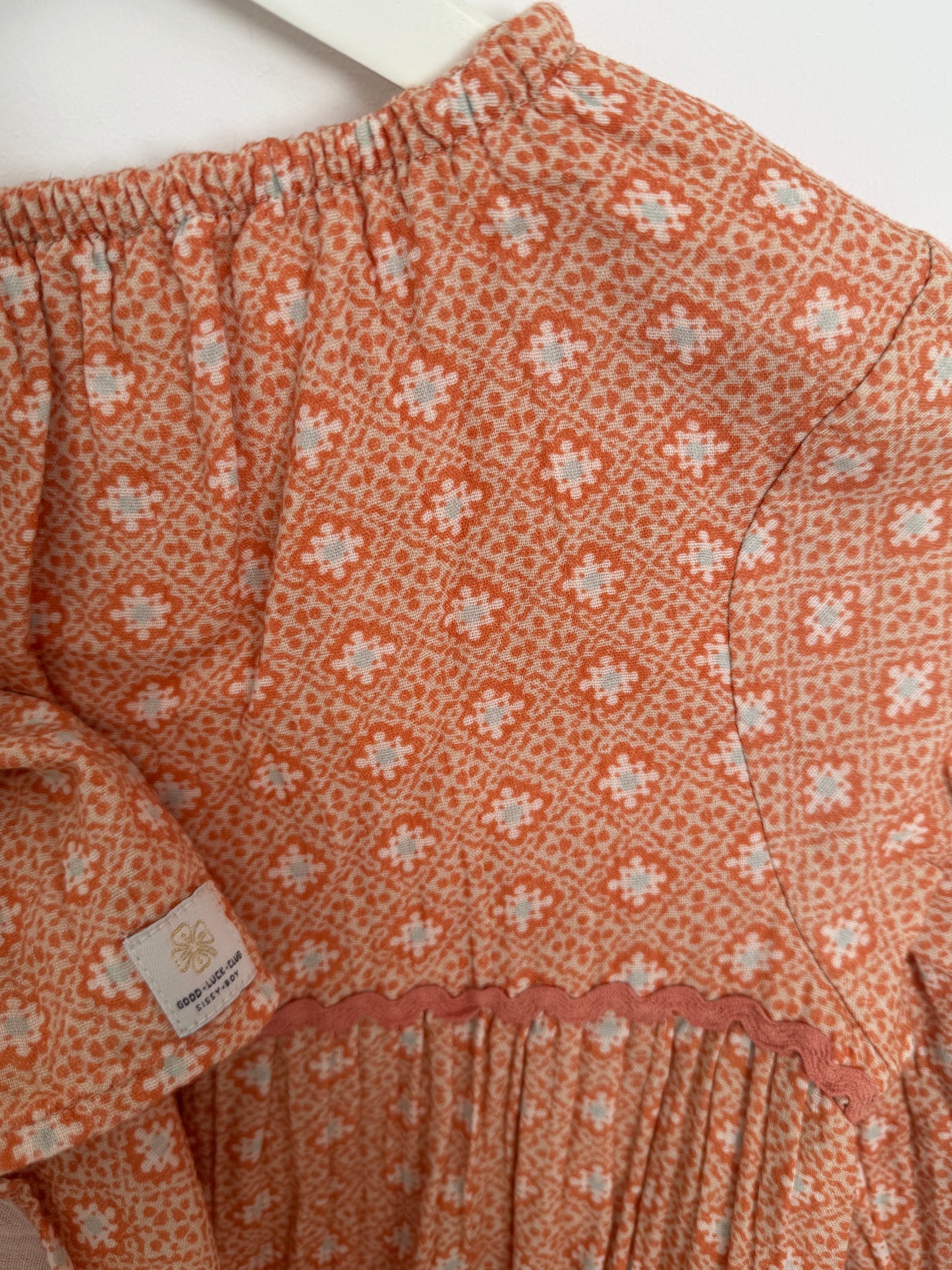 SISSY-BOY Kleid orange Lachs 146/152