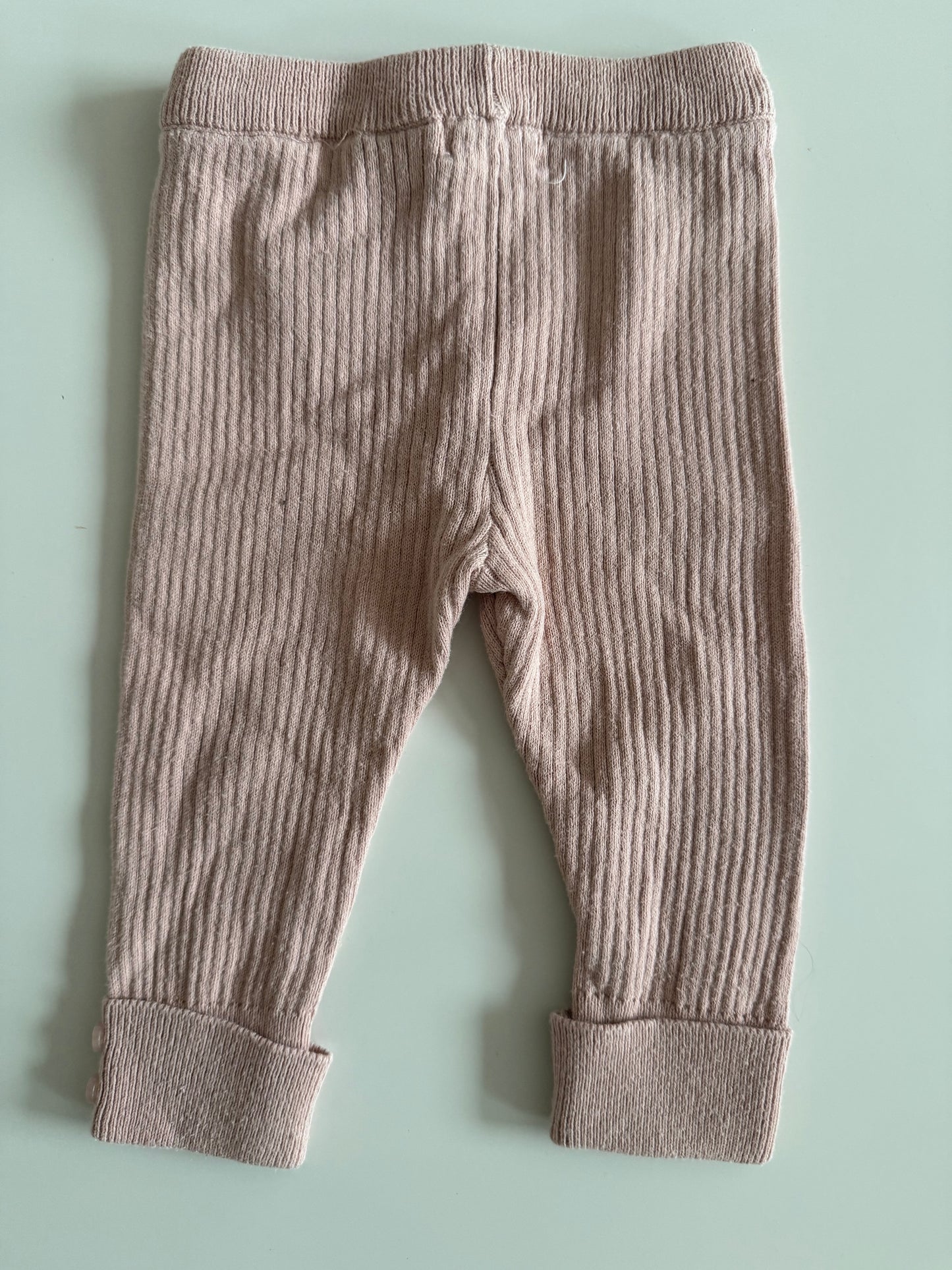 ZARA Leggings Ripp altrosa 68