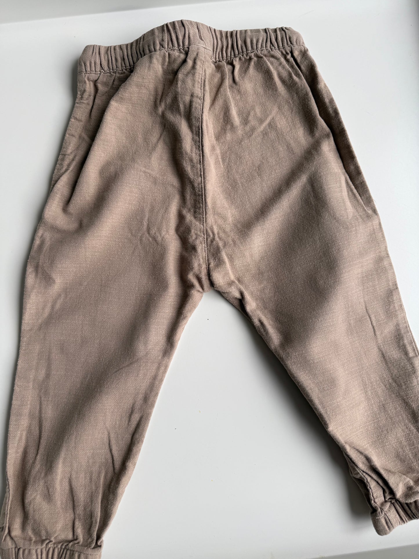 H&M Hose Leinen beige 92