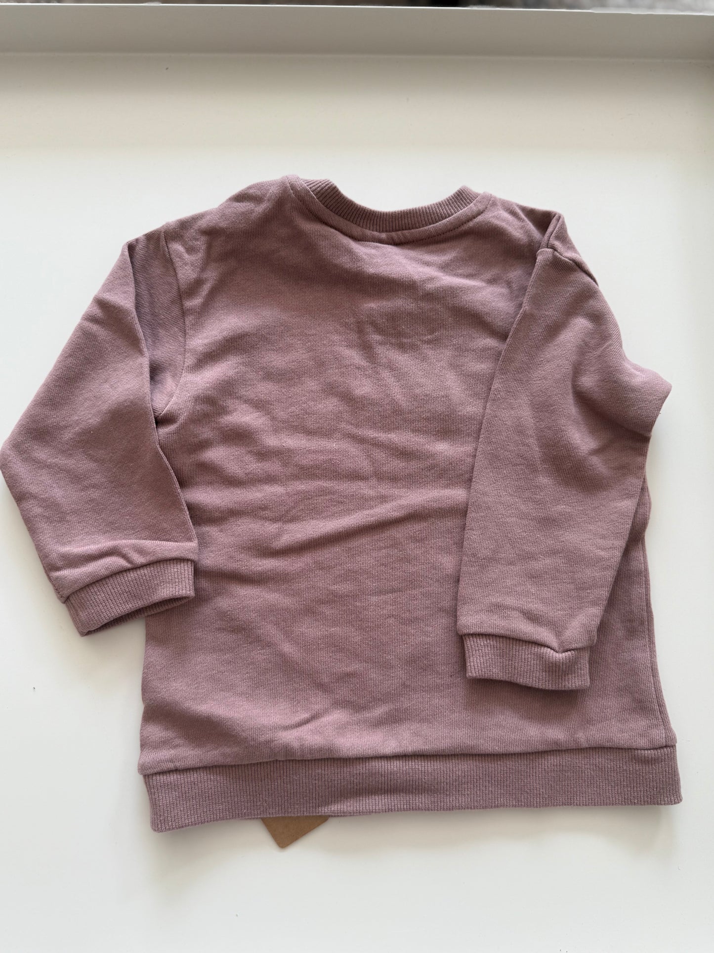 H&M Sweatshirt Regenbogen altrosa 86