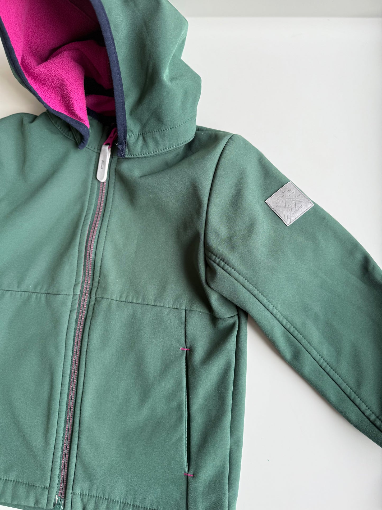 NAME IT Softshell Regenjacke grün pink 98