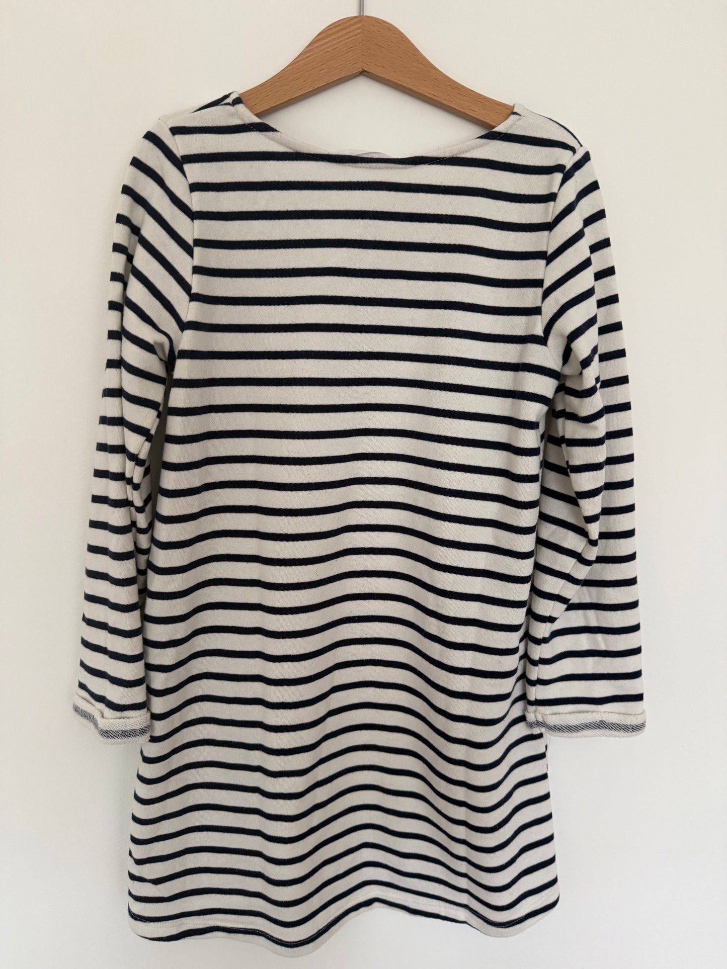 H&M Kleid blau weiß gestreift 122/128