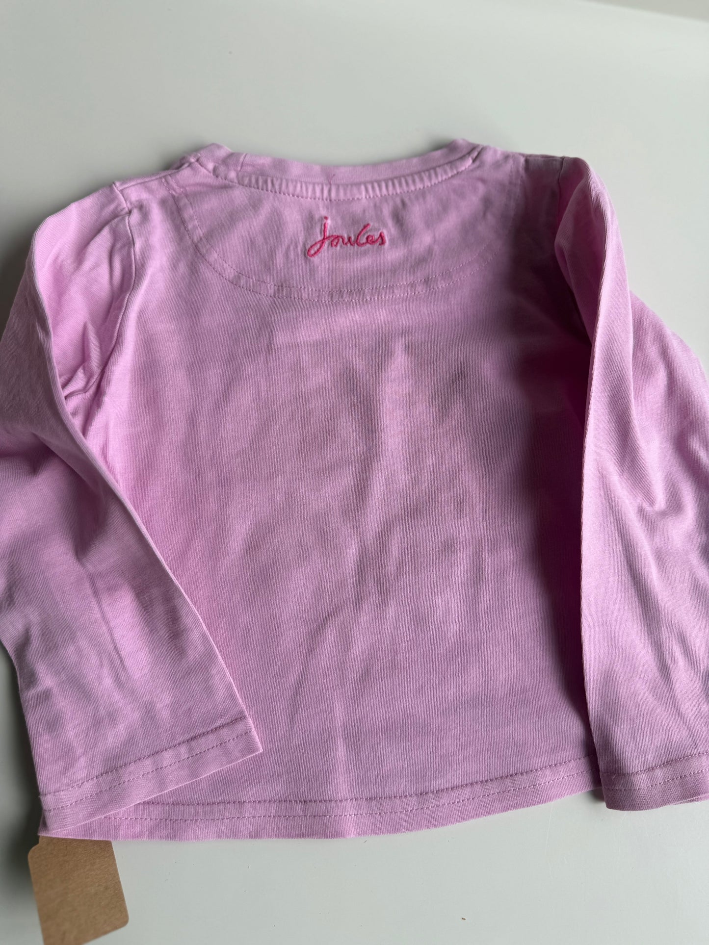 JOULES Langarmshirt Tiere rosa 92