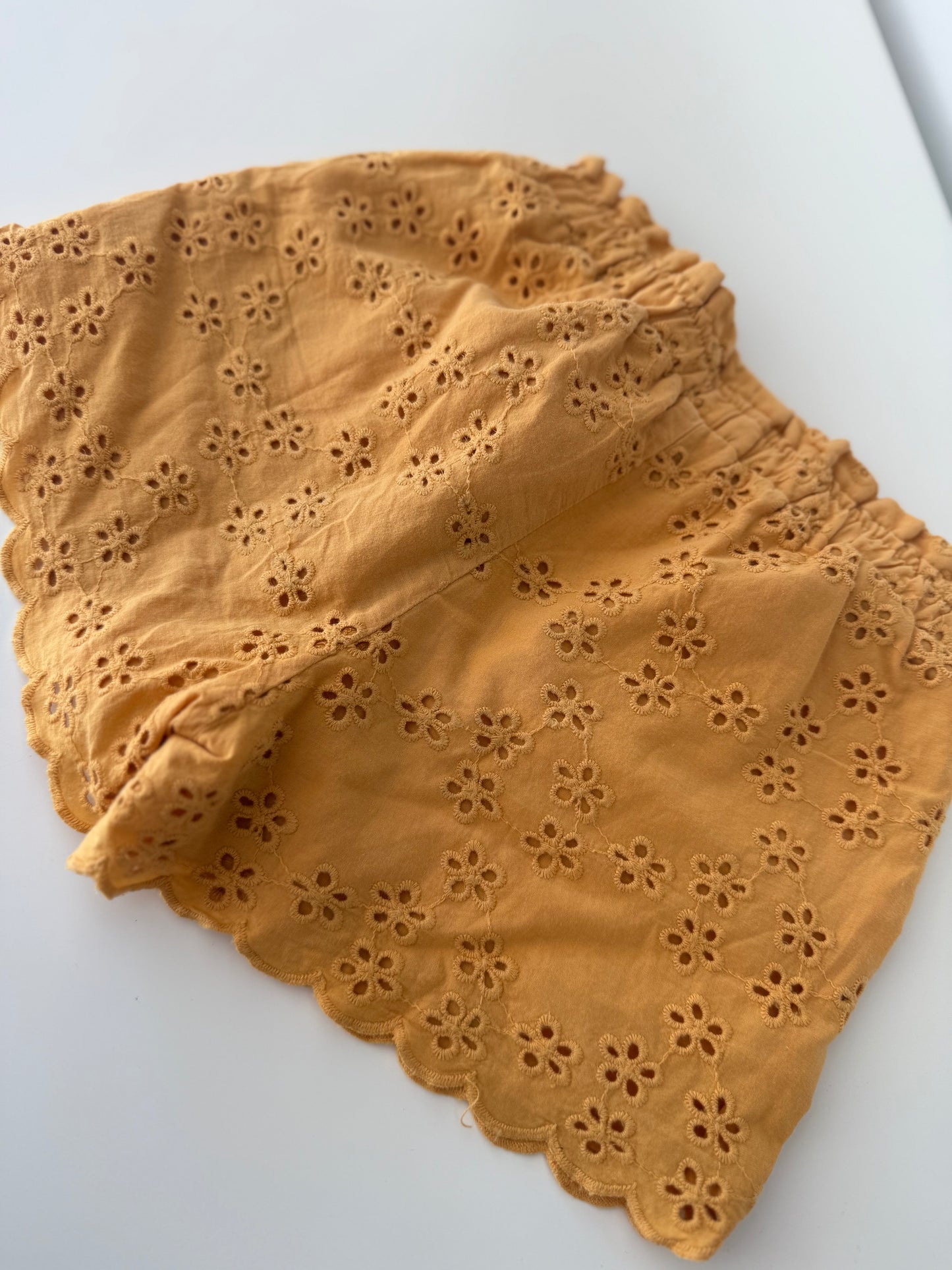OHNE MARKE Shorts gelb Lochmuster 110