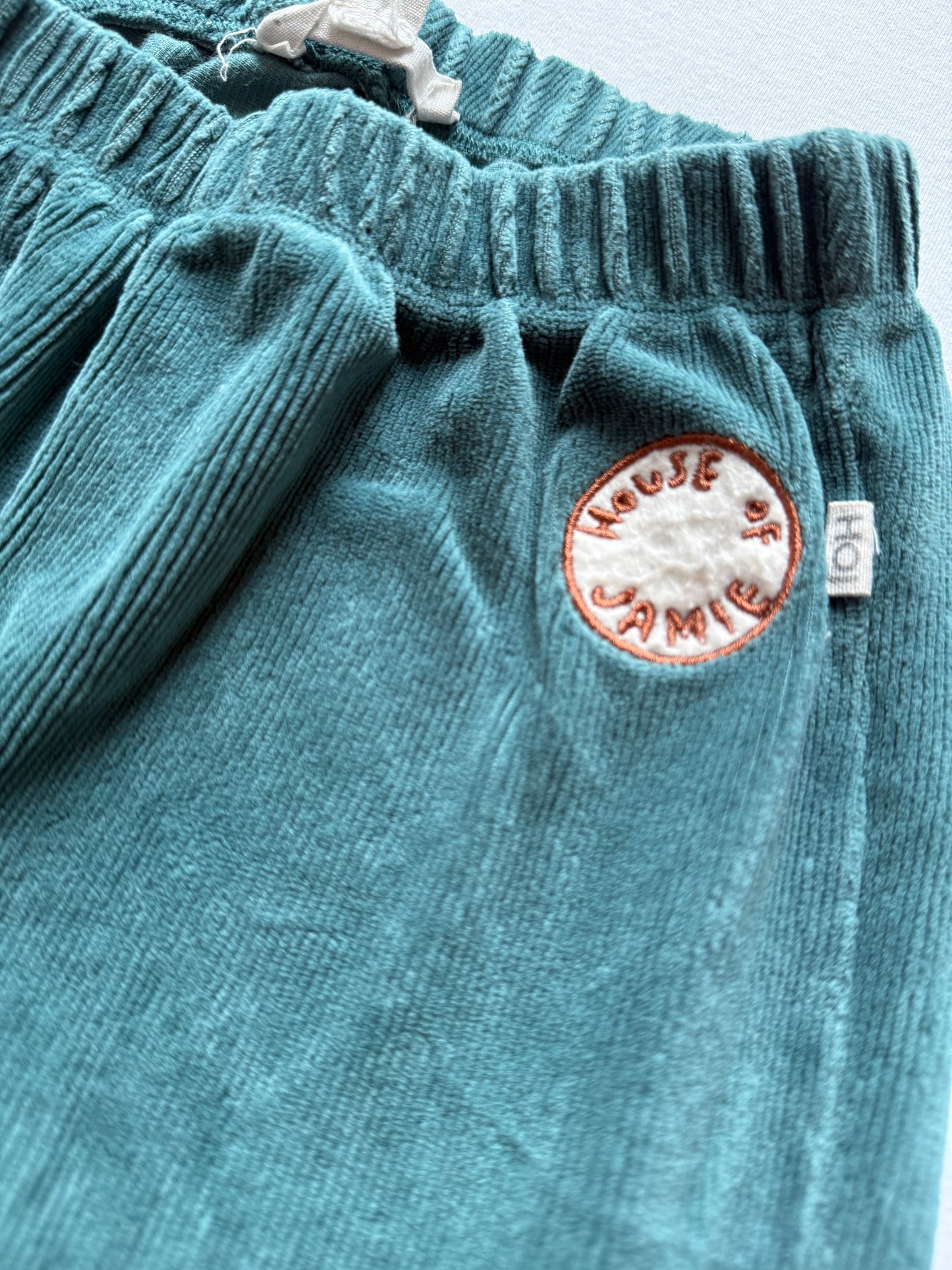 HOUSE OF JAMIE Jogginghose samt grün 122/128