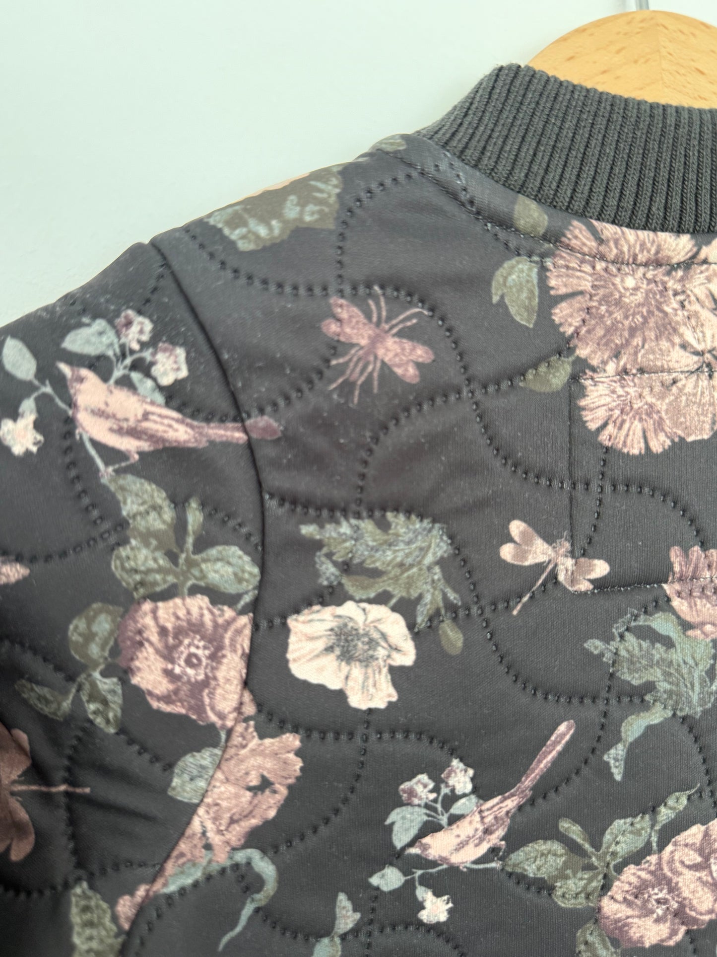 WHEAT Thermojacke Grau Blumenprint 86