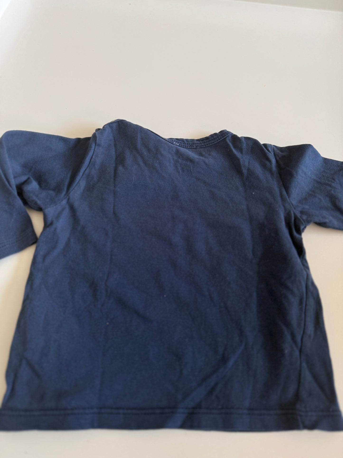 BENETTON Lamgarmshirt dunkelblau 68