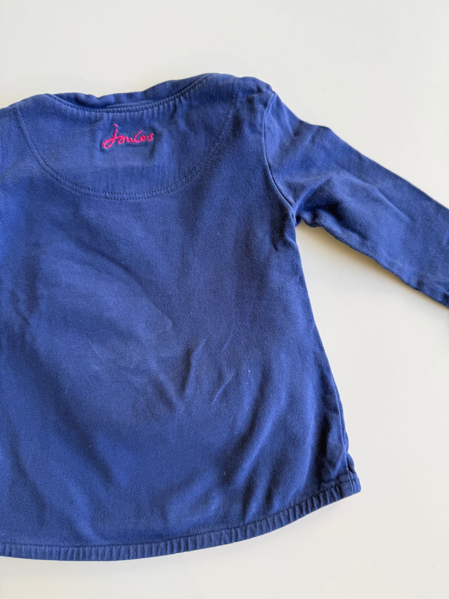 JOULES Langarmshirt Hamster blau 62/68