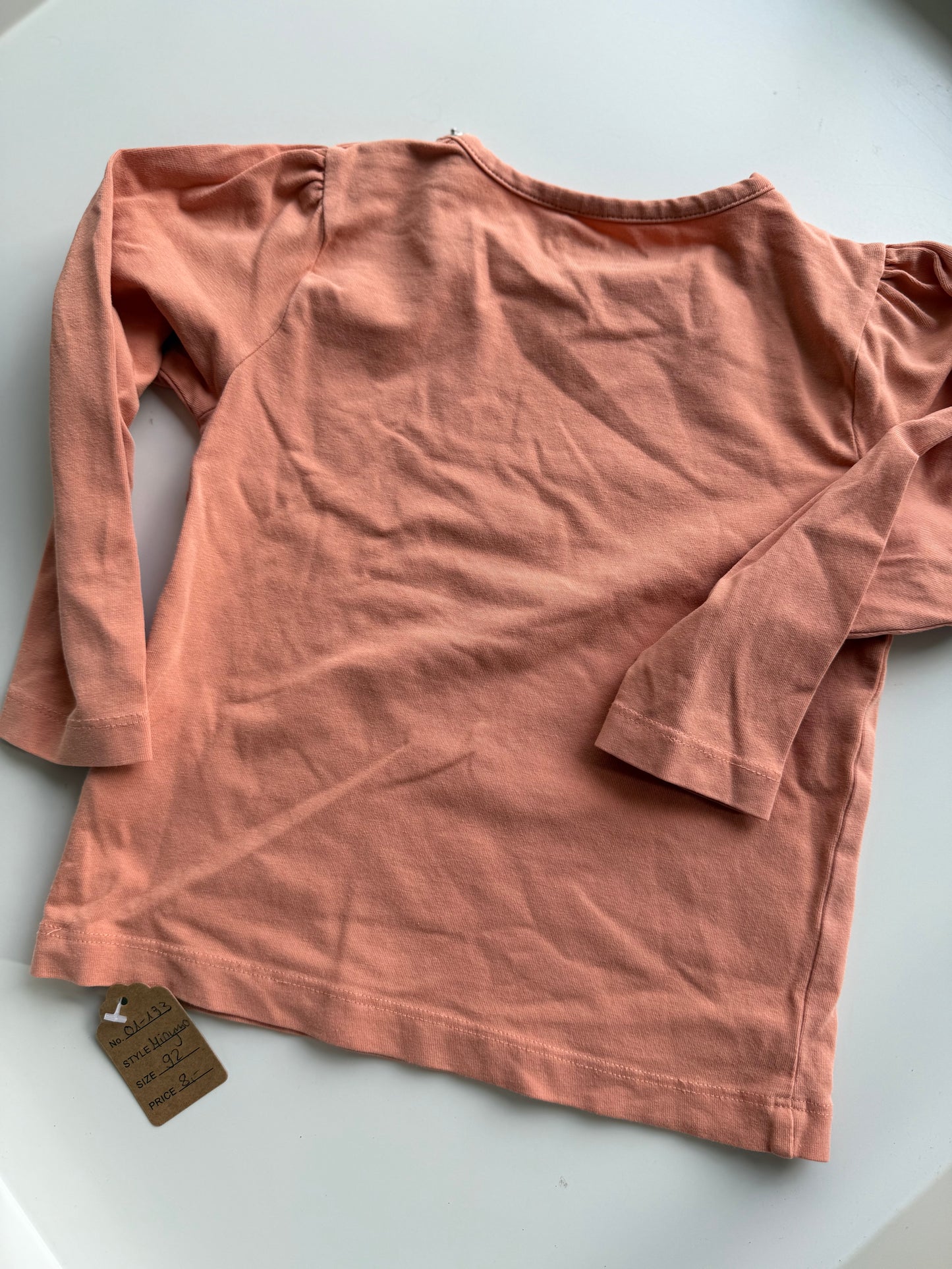 MINYMO Langarmshirt lachsfarben 92