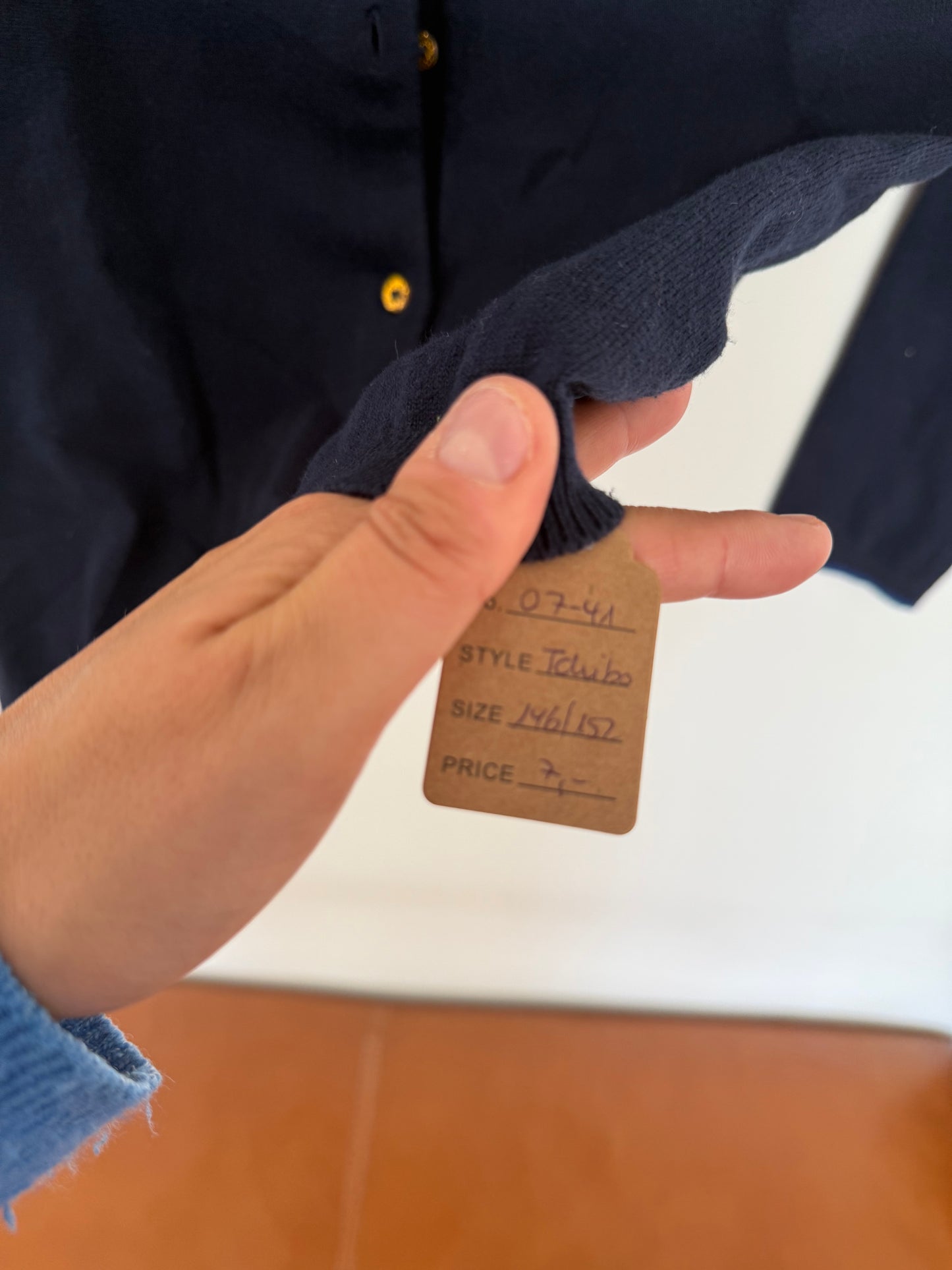 TCHIBO Strickjacke dunkelblau 146/152