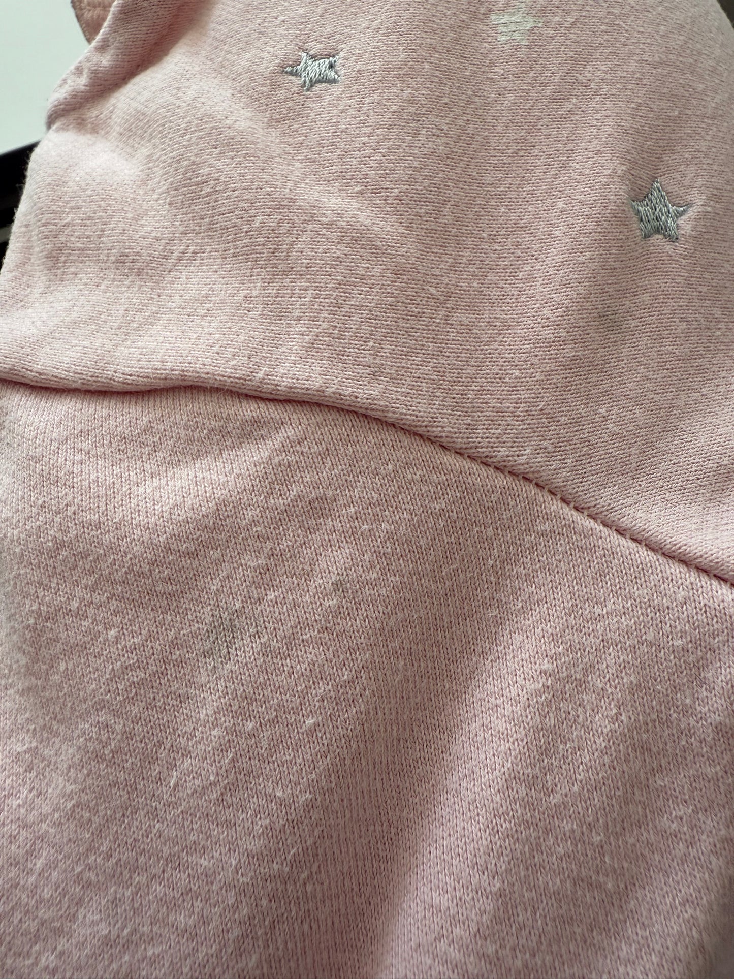 PETIT BATEAU Sweatshirt Rosa Sterne 80/86