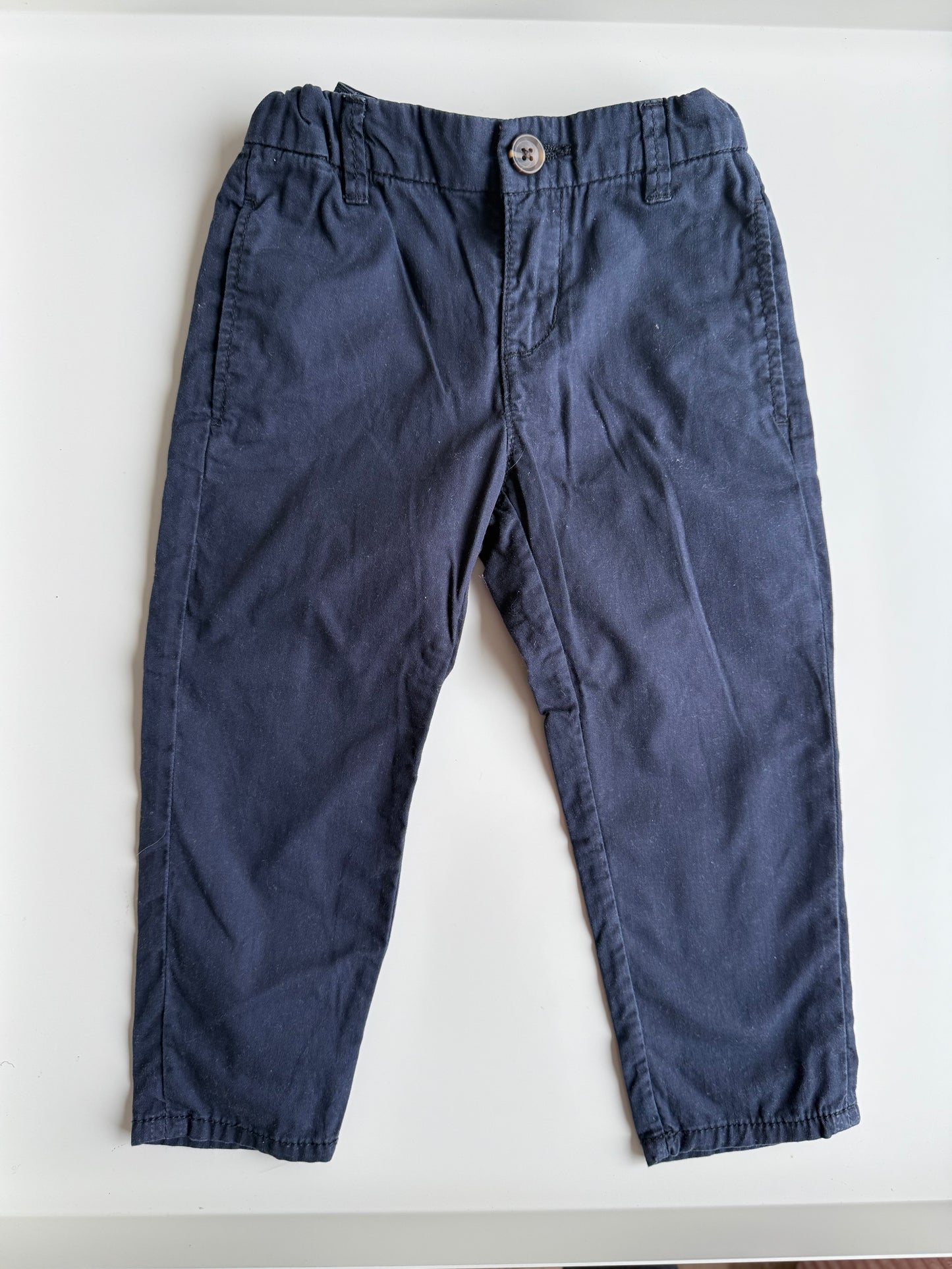 H&M Hose Chino dunkelblau 92