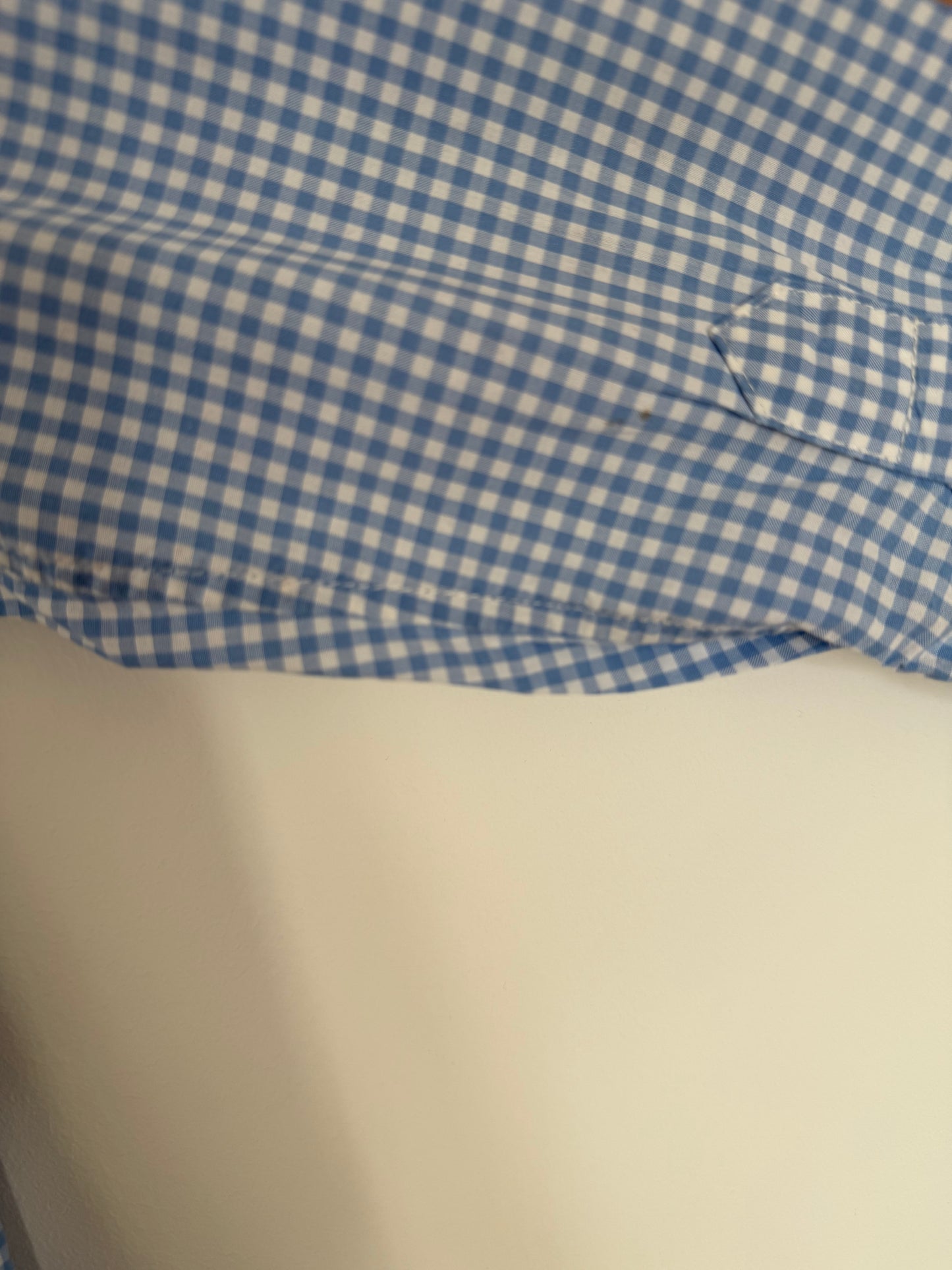 RALPH LAUREN Hemd kariert blau weiß 104