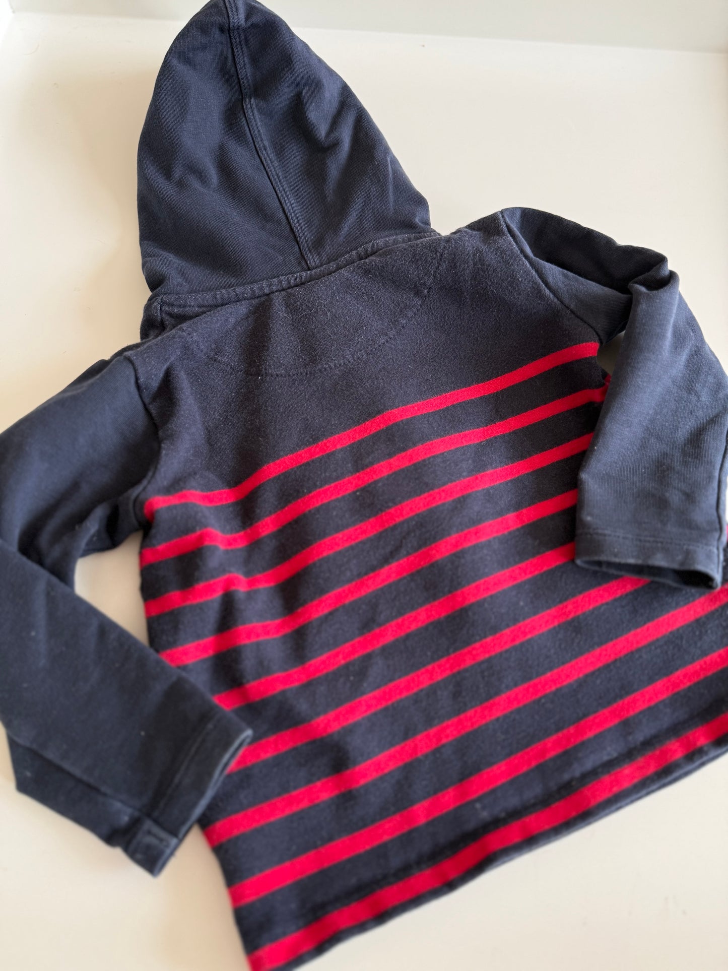 STEIFF Kapuzen Sweatshirt blau rot Bärchen 74
