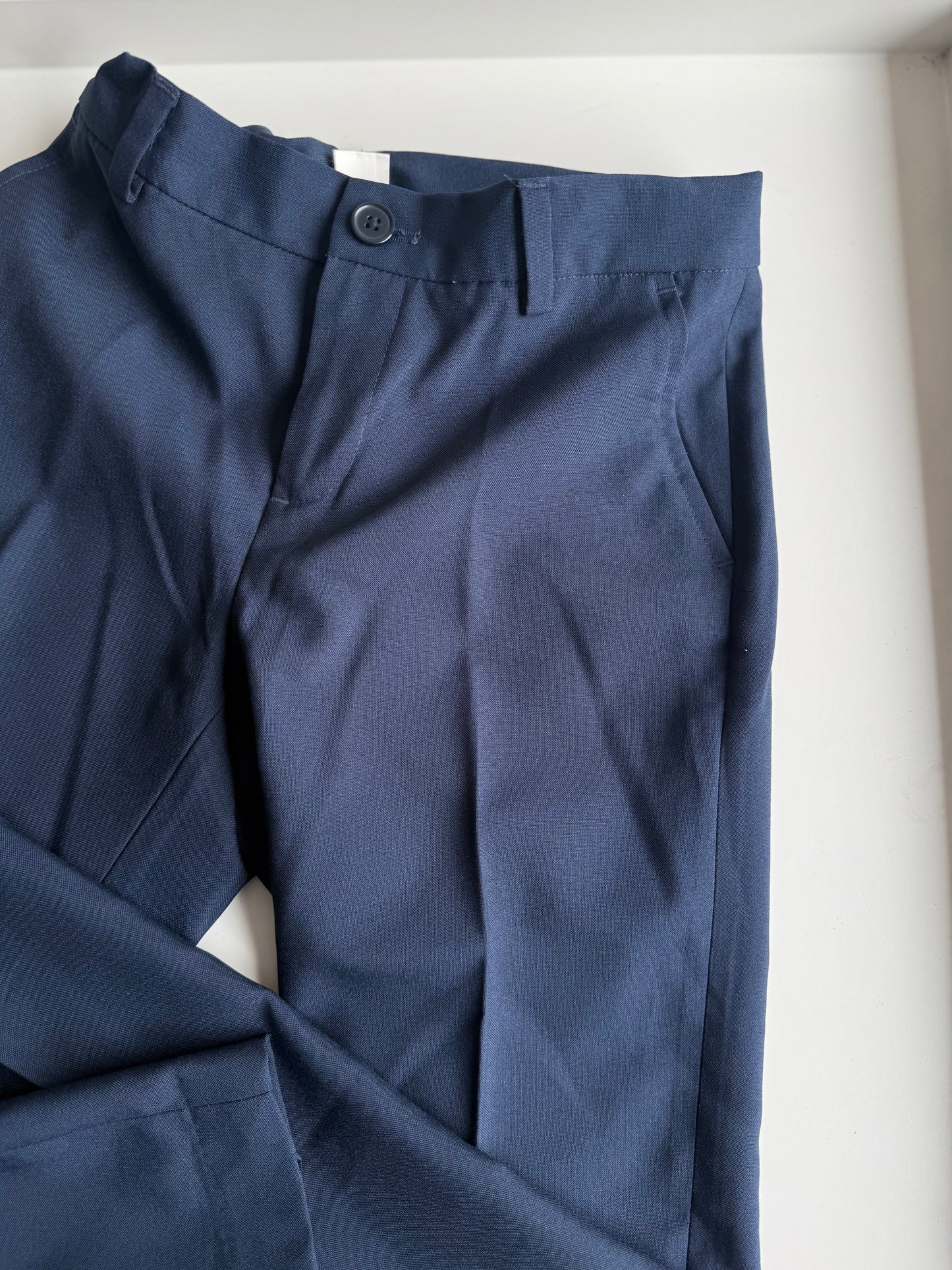 H&M Anzughose slim dunkelblau 140