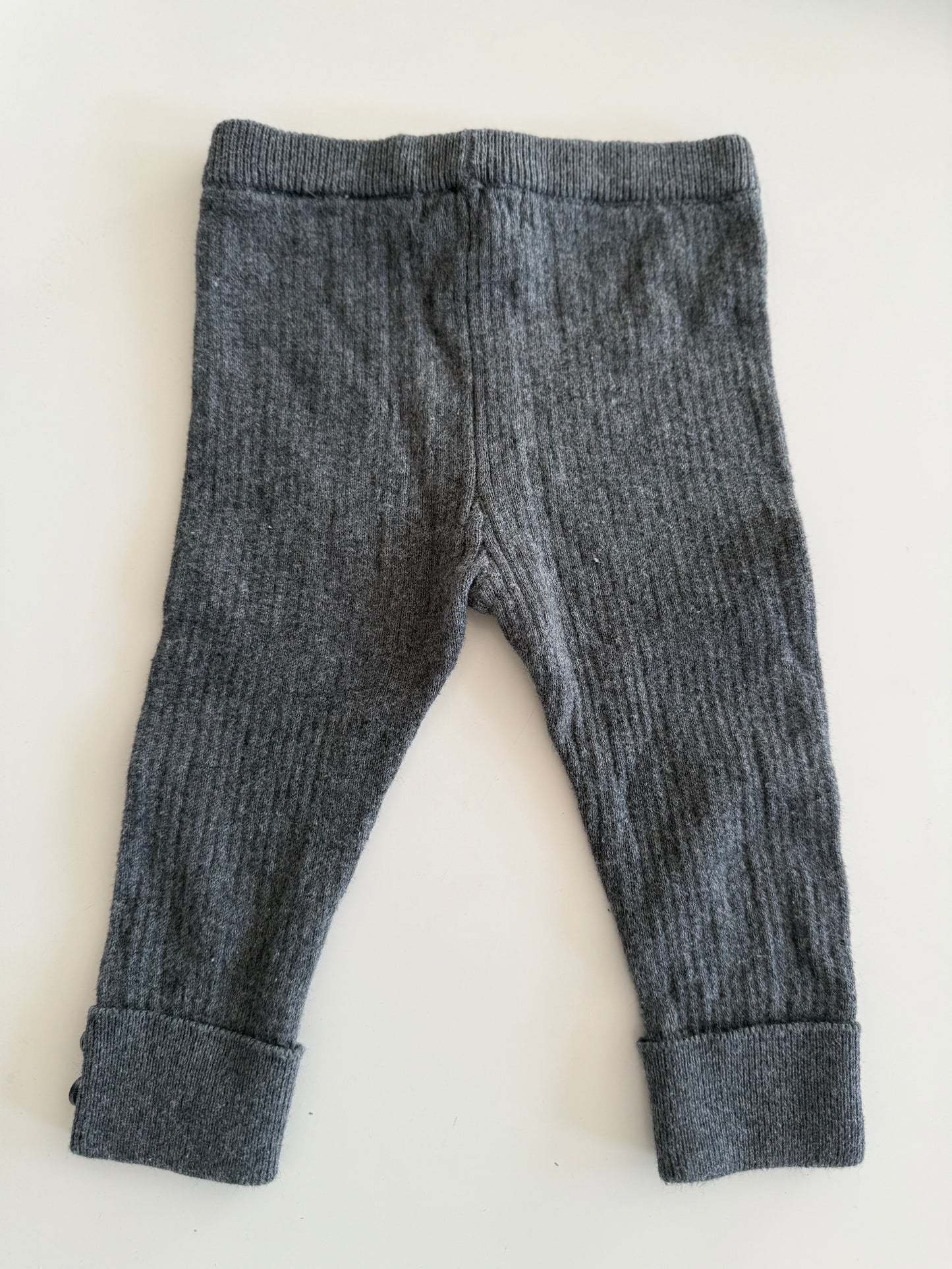 ZARA Hose Strick dunkelgrau 68