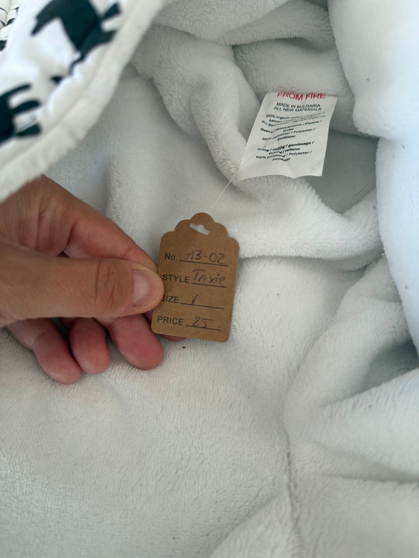 TRIXIE Fußsack Babyschale weiß schwarz Katzen