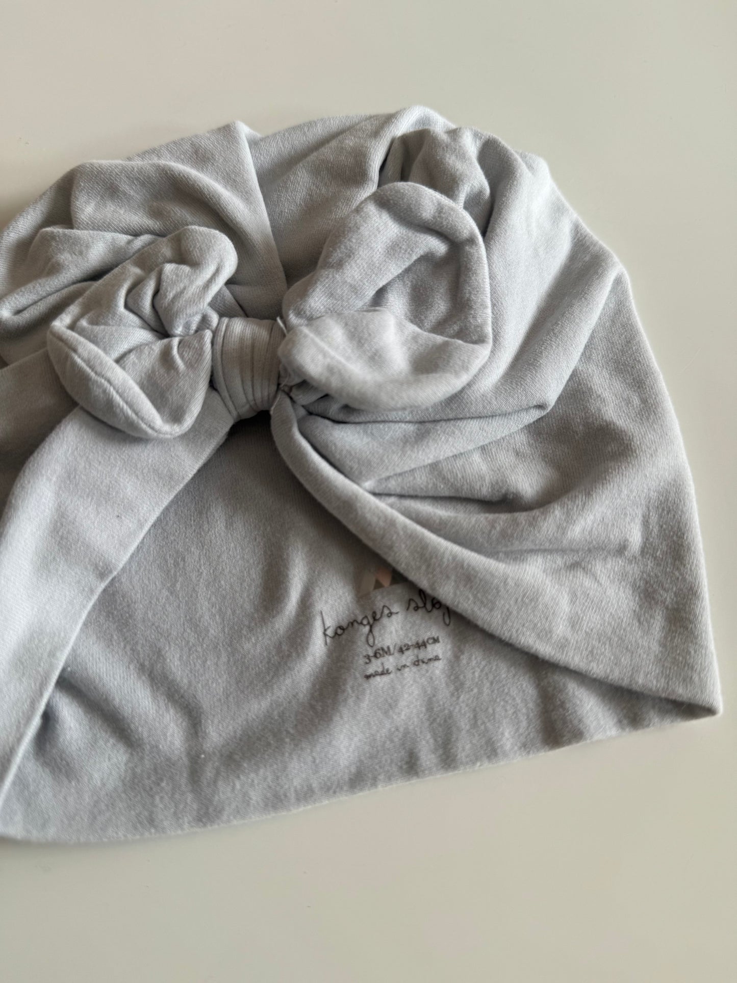 KONGES SLØJD Mütze Turban grau 62/68