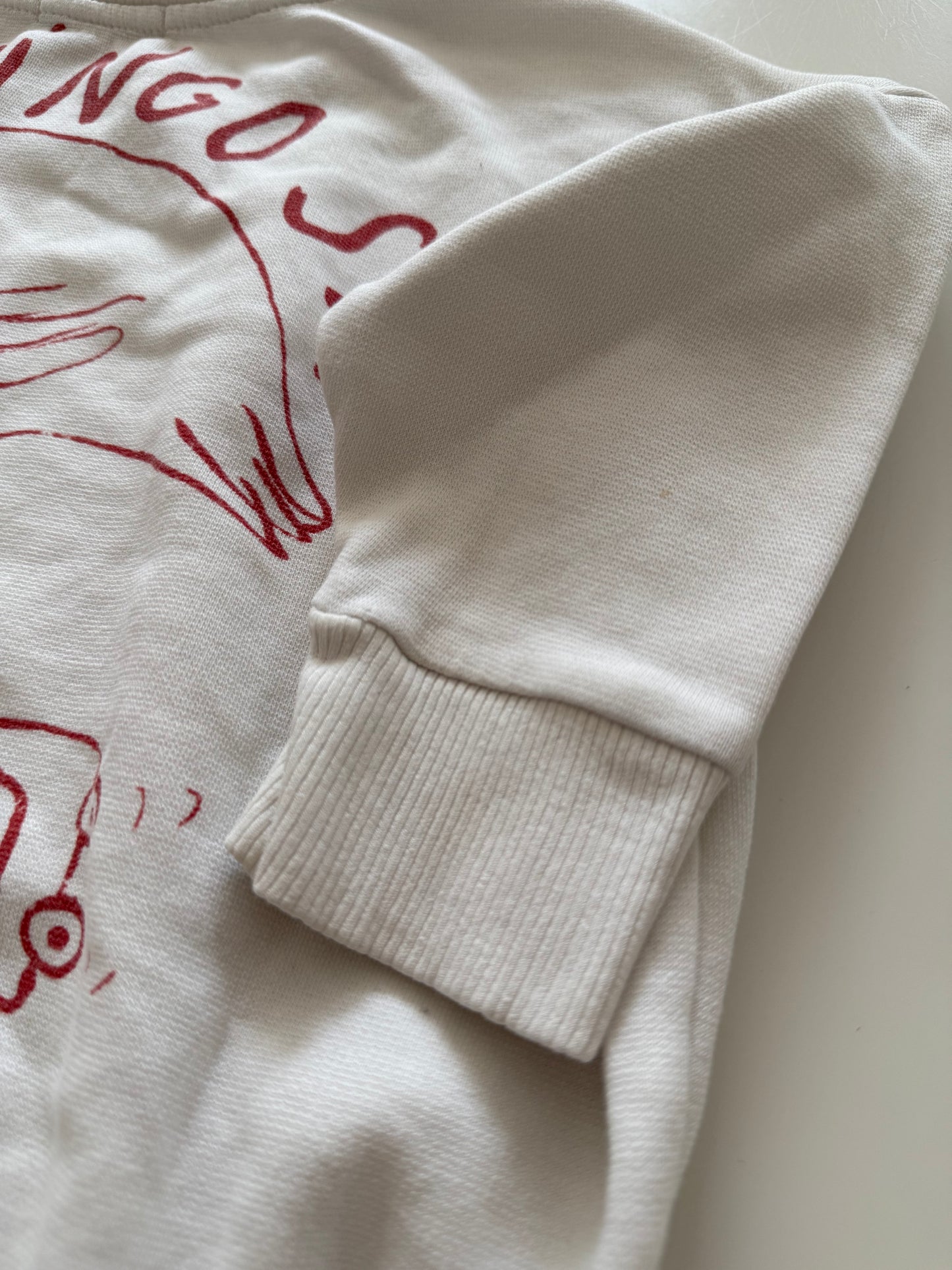 BOBO CHOSES Sweatshirt Flamingo weiß 92/98