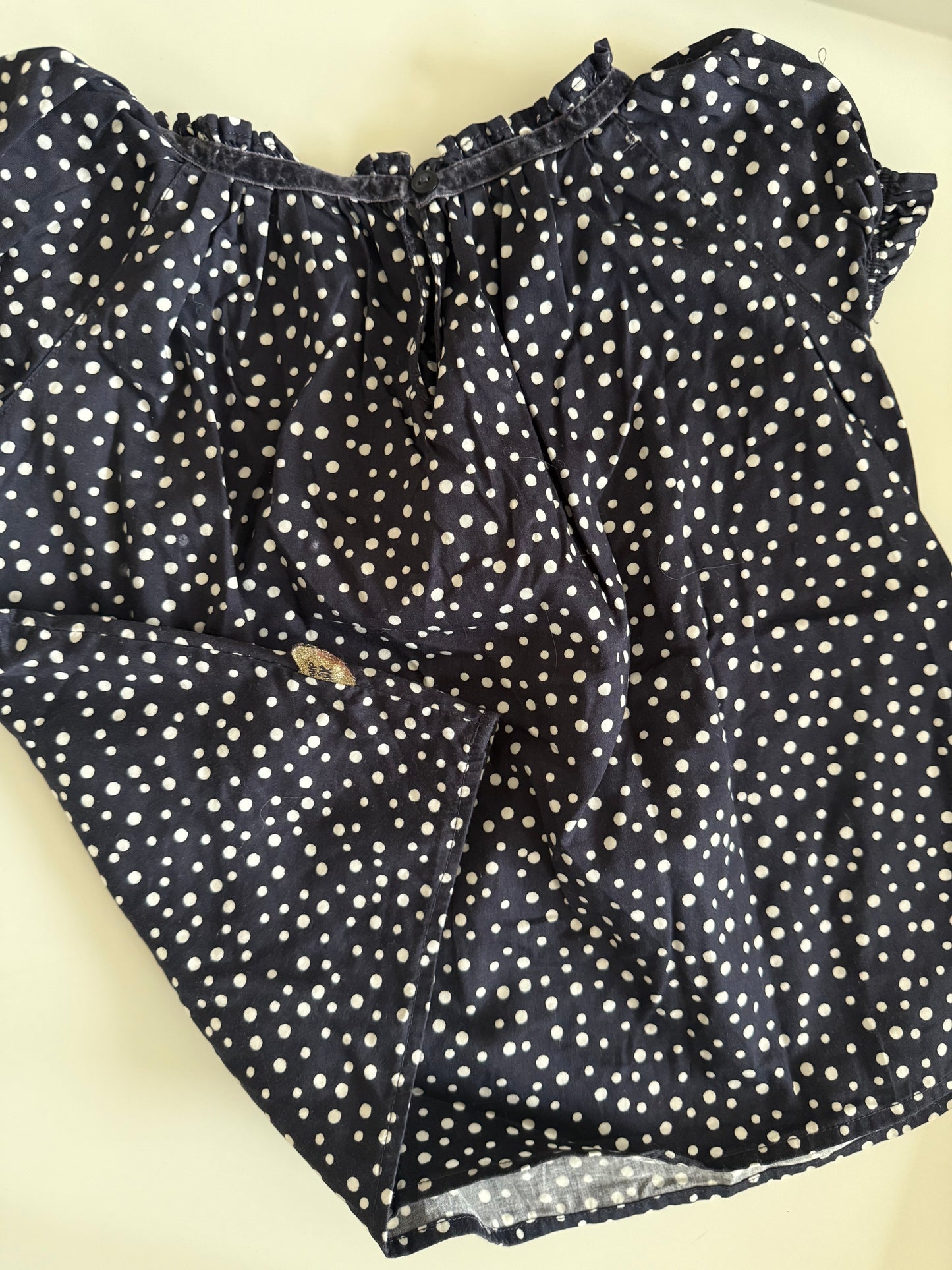 POMPdeLUX Oberteil Bluse blau weiß 104