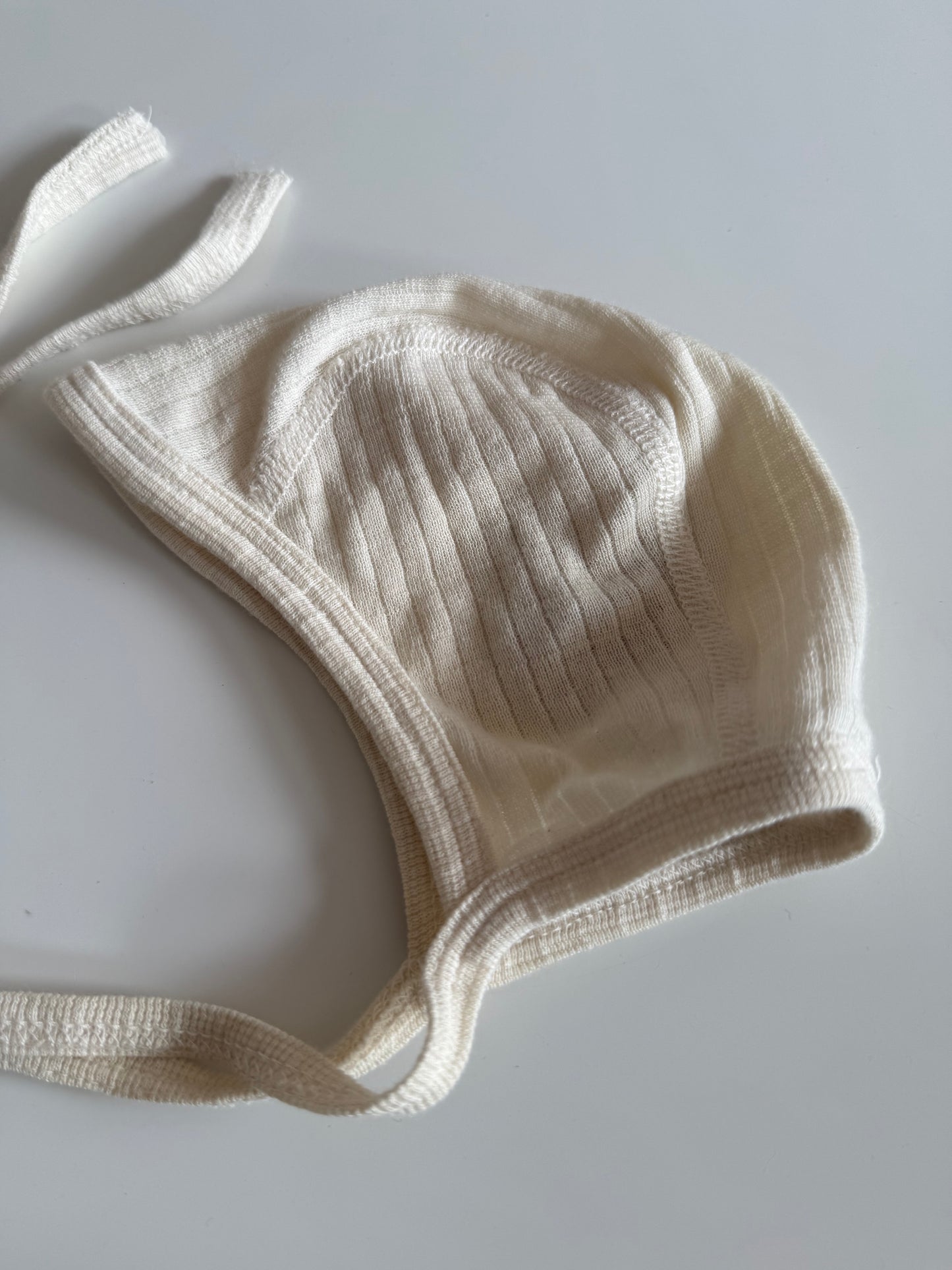 COSILIANA Mütze wollweiß Wolle Seide 62/68