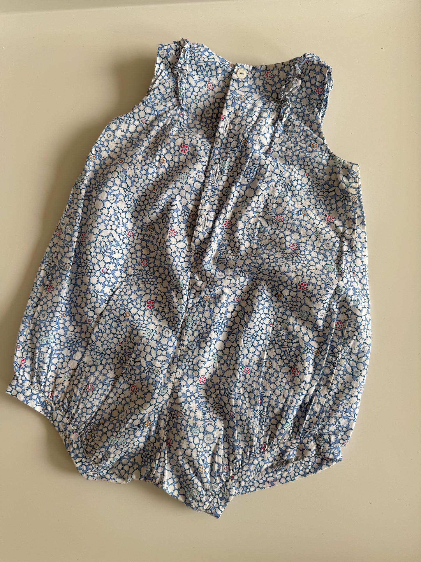 JACADI Strampler Jumpsuit kurz hellblau 74