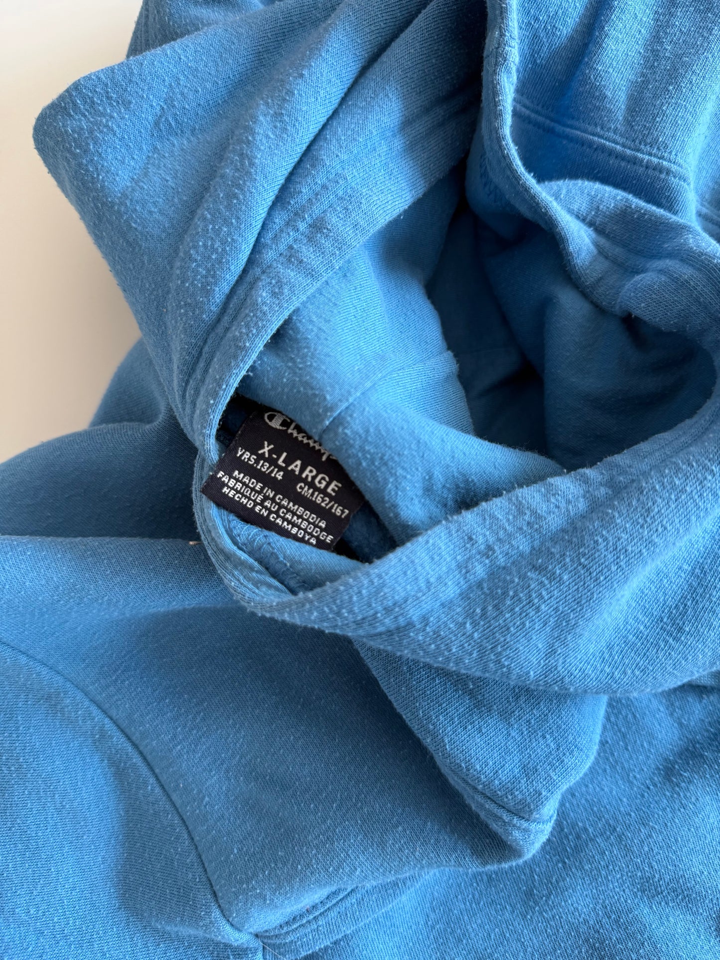 CHAMPION Sweatshirt Hoodie blau 164/168