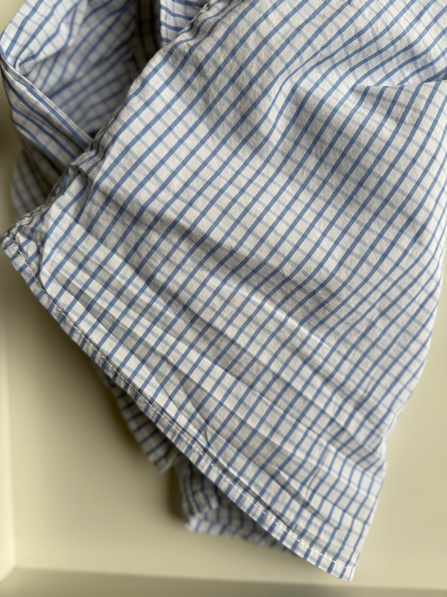 BENETTON Hemd kariert blau weiß 110