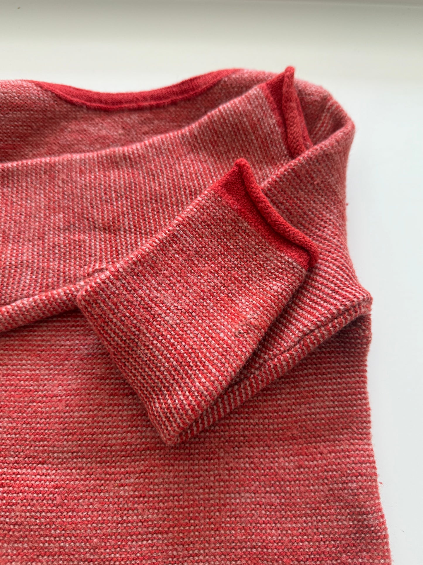 DISANA Pullover Schurwolle rot 86/92