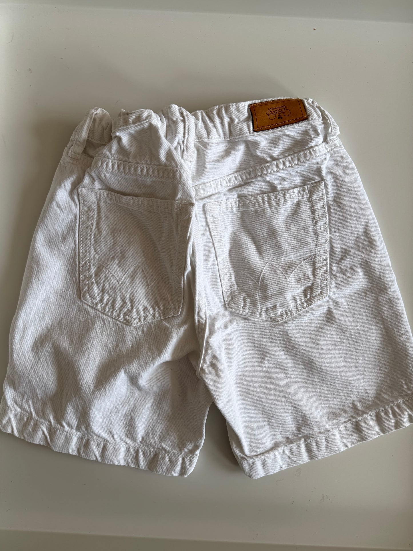 LE TEMPS DES CERISES Shorts kurze Hose Bermuda Jeans weiß 140