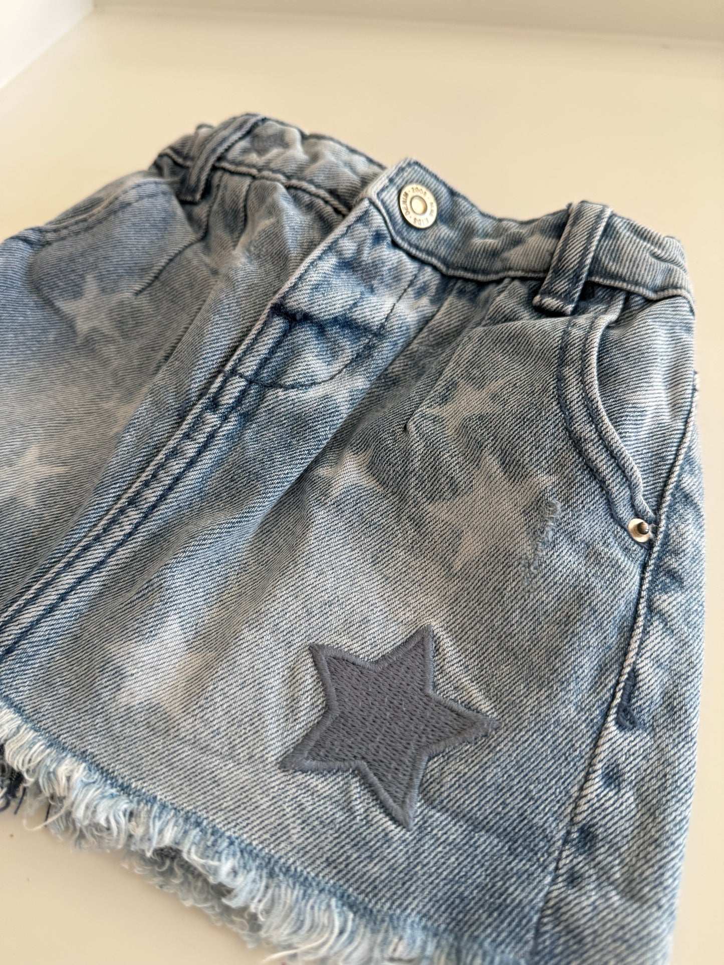 MANGO Jeansrock Sterne 98