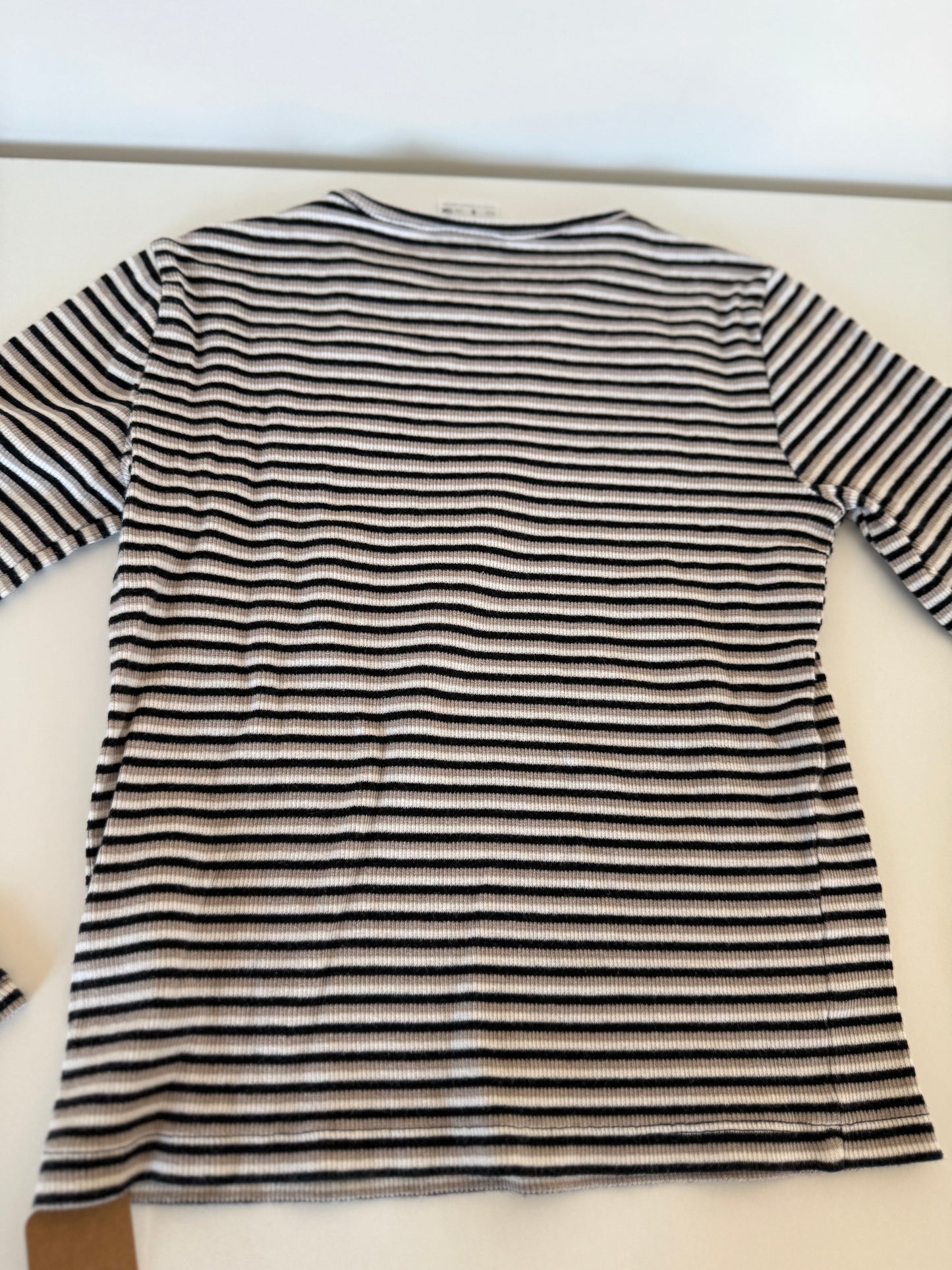 ZARA Langarmshirt schwarz grau weiß 134