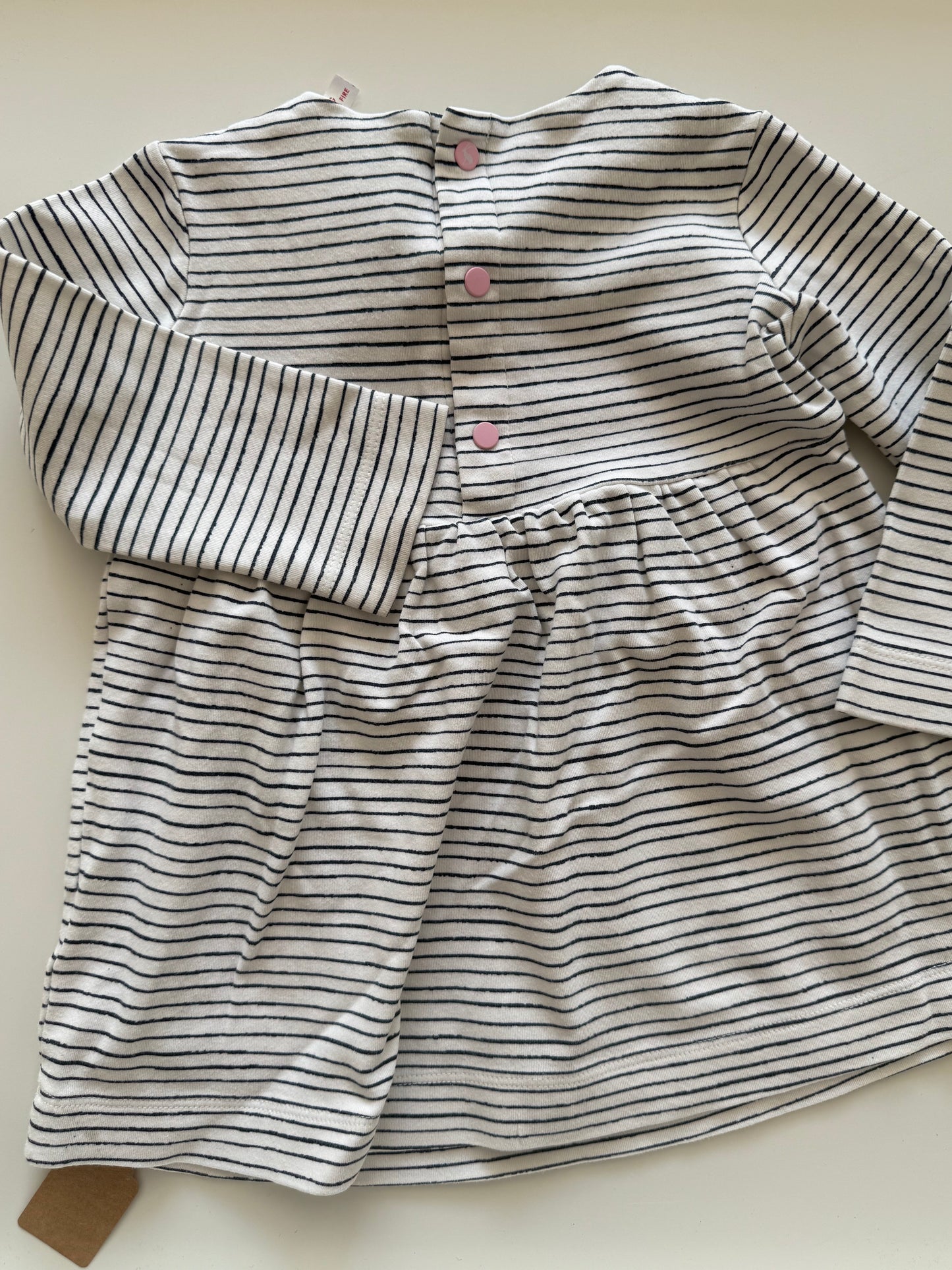 JOULES Kleid blau weiß rosa Stern 86