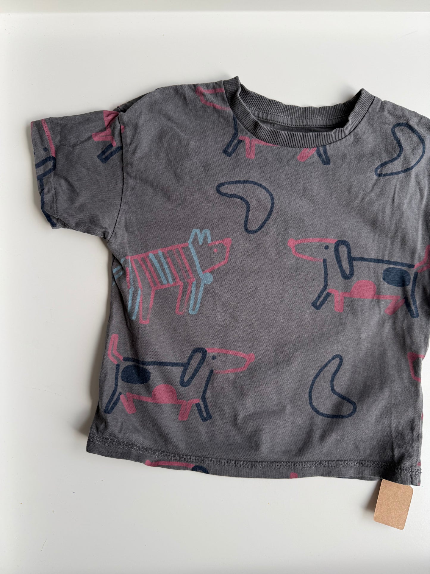 RESERVED T-Shirt Hunde grau 98