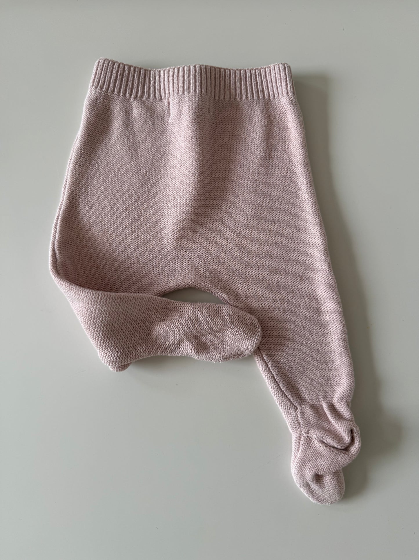 ZARA Strampelhose Strick rosa 56