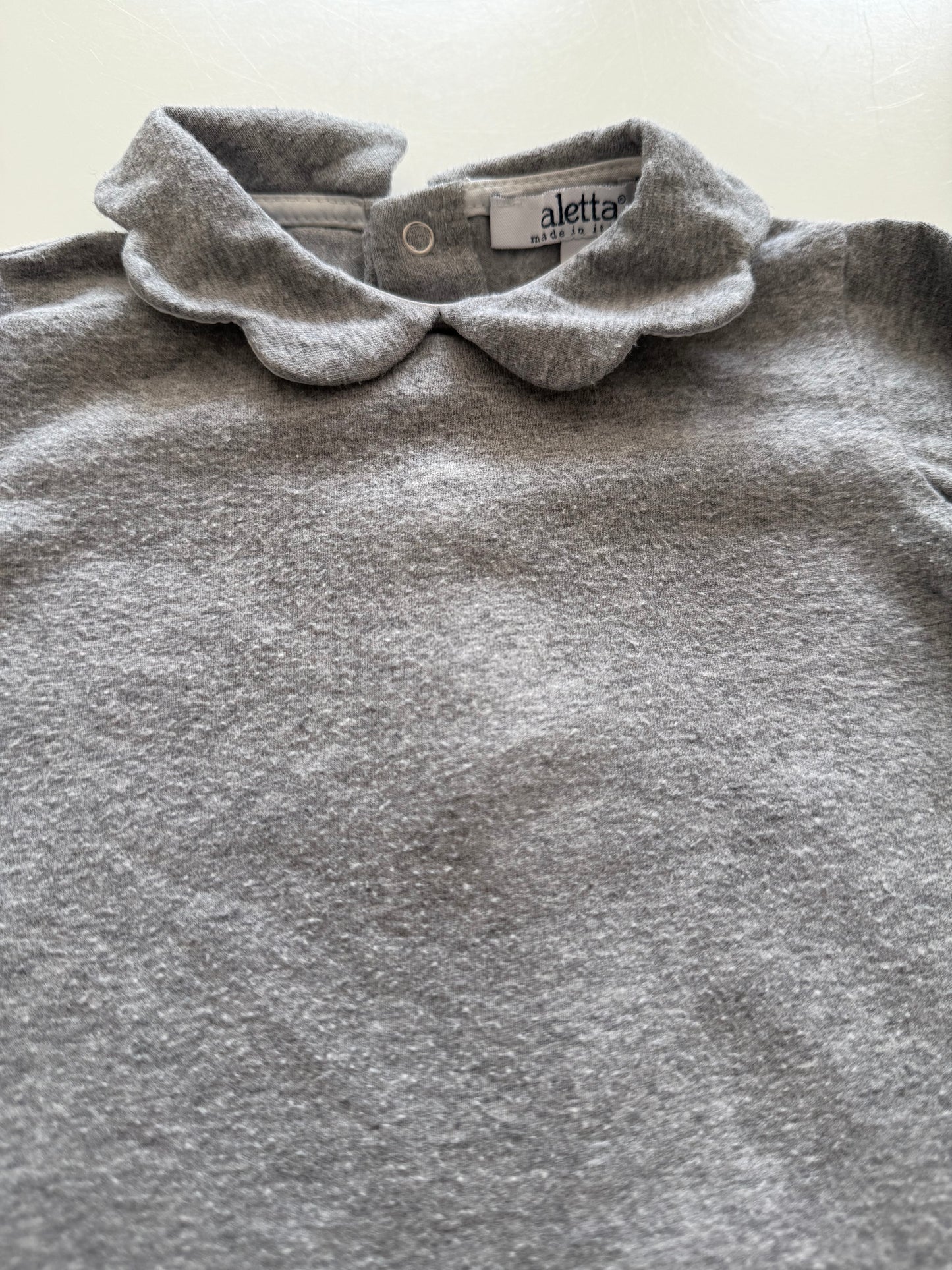 ALETTA Langarmshirt grau 62/68