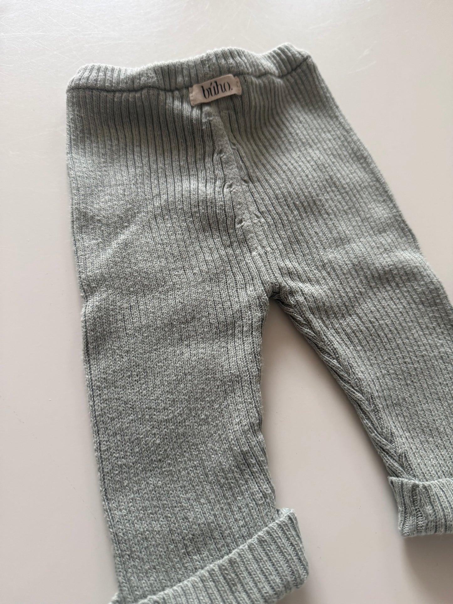 BÚHO Strickhose mint 50/56