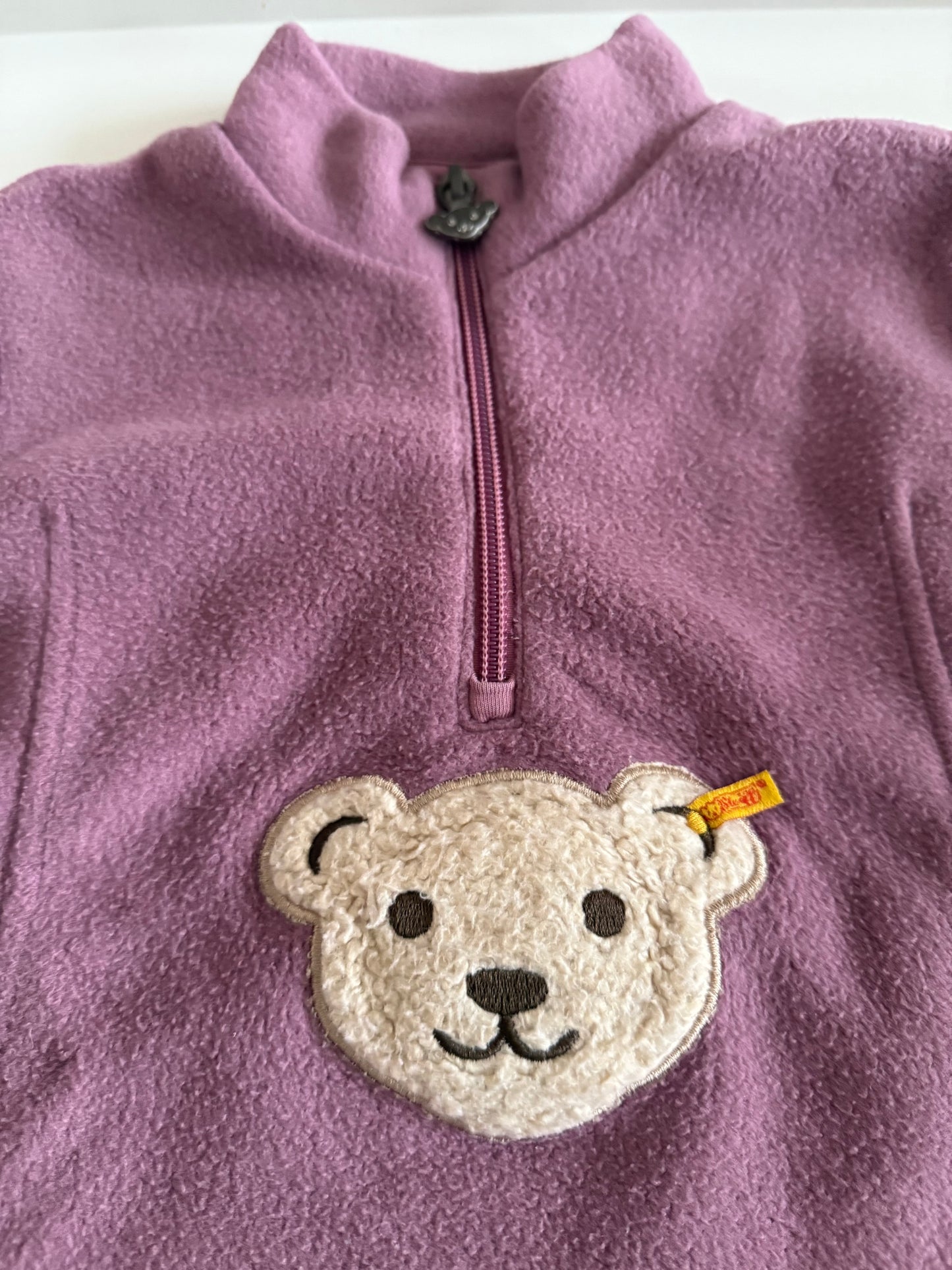 STEIFF Fleece Pullover Jacke Flieder Bärchen 116