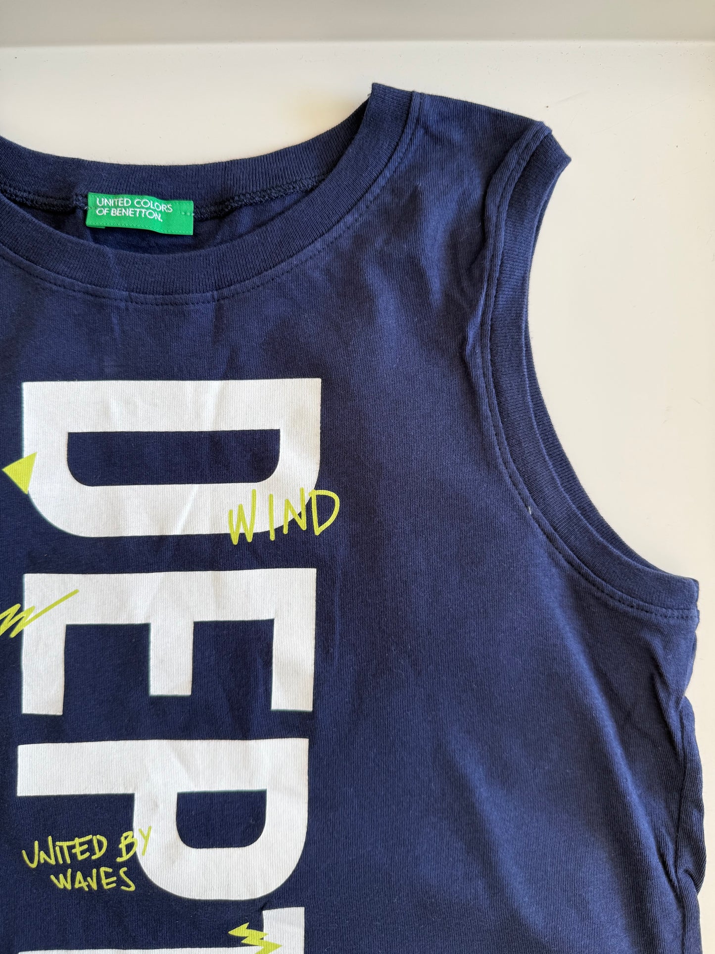 BENETTON Shirt Muscleshirt blau 140
