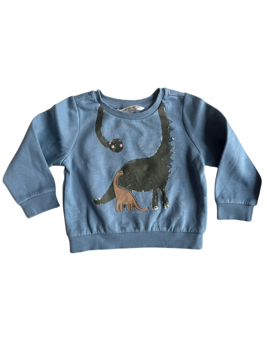 TCHIBO Sweatshirt Dino blau 98/104