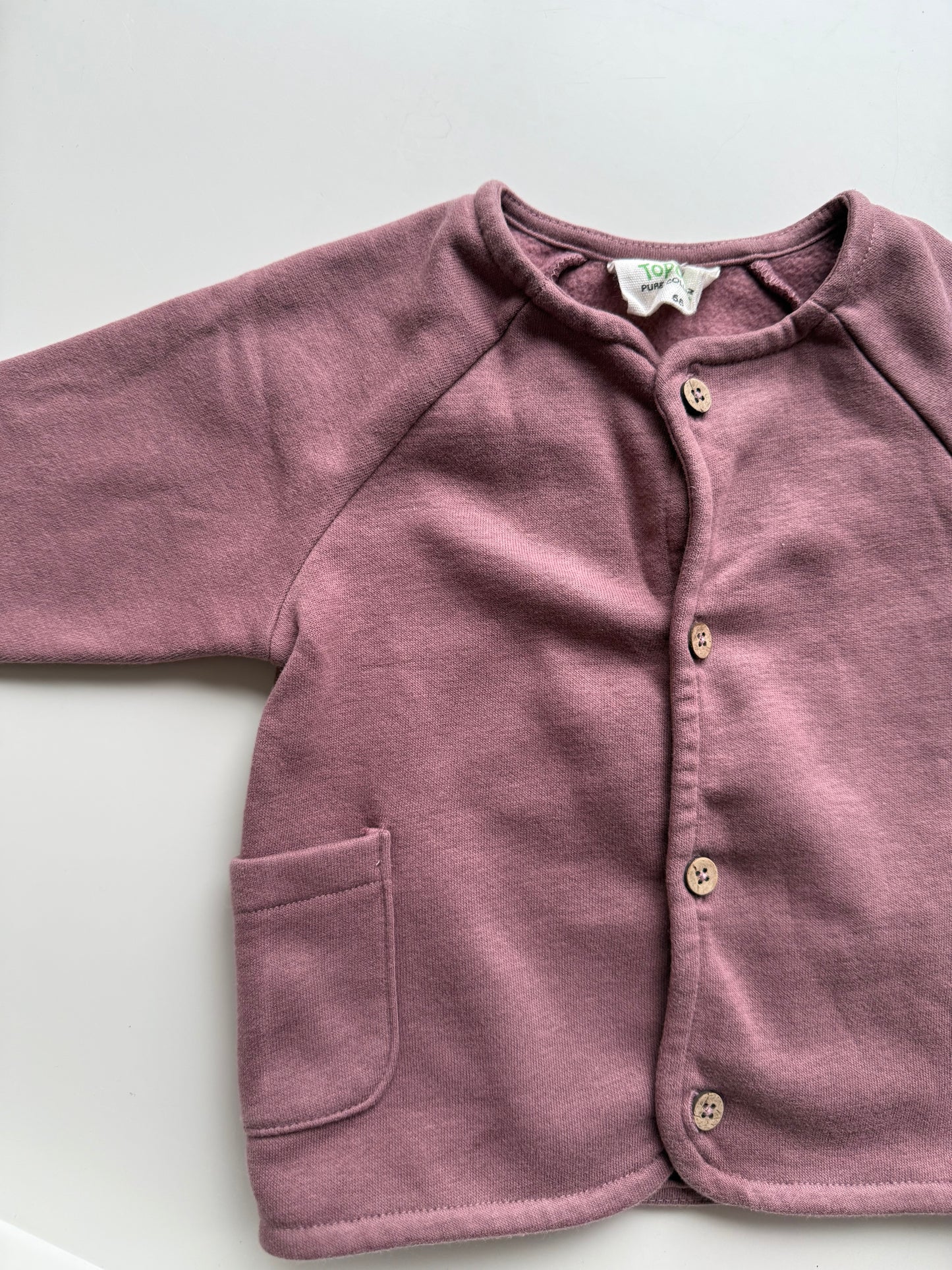 TOPOMINI Sweatjacke Lila Burgunder 68