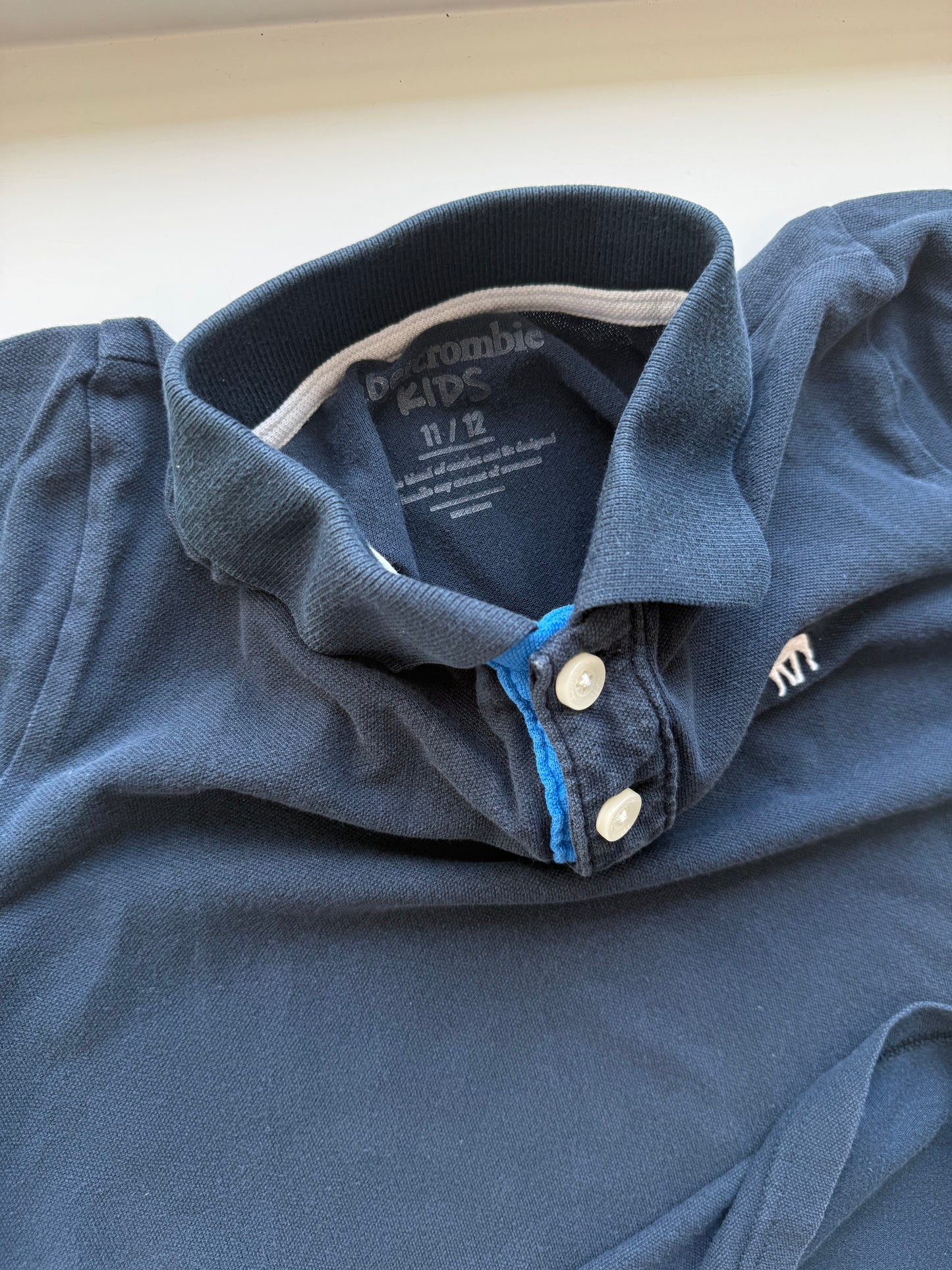 ABERCROMBIE & FITCH Poloshirt dunkelblau 146/152