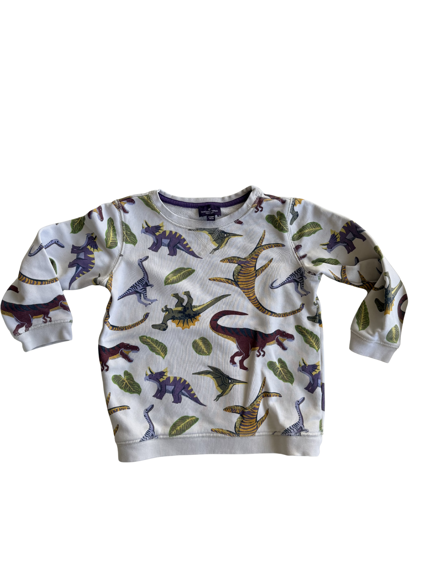 SERGENT MAJOR Sweatshirt Dinos weiß 98
