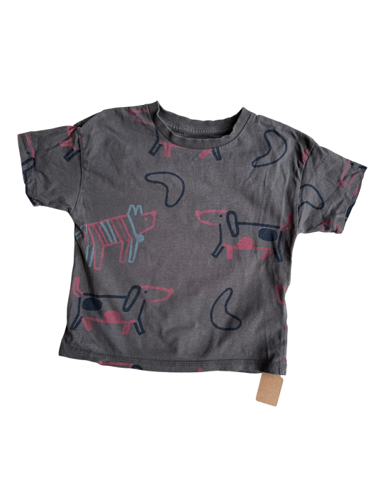 RESERVED T-Shirt Hunde grau 98