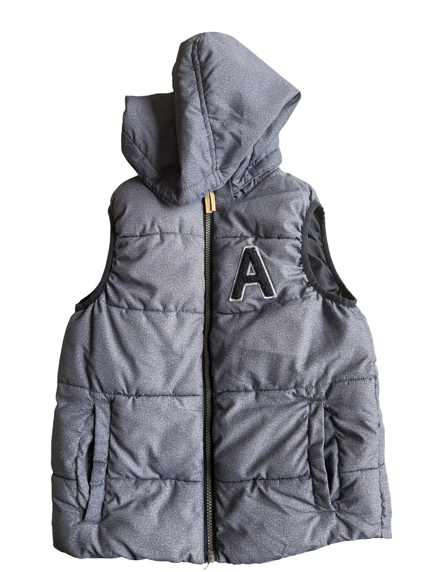 H&M Weste Jacke dunkelblau meliert 134/140